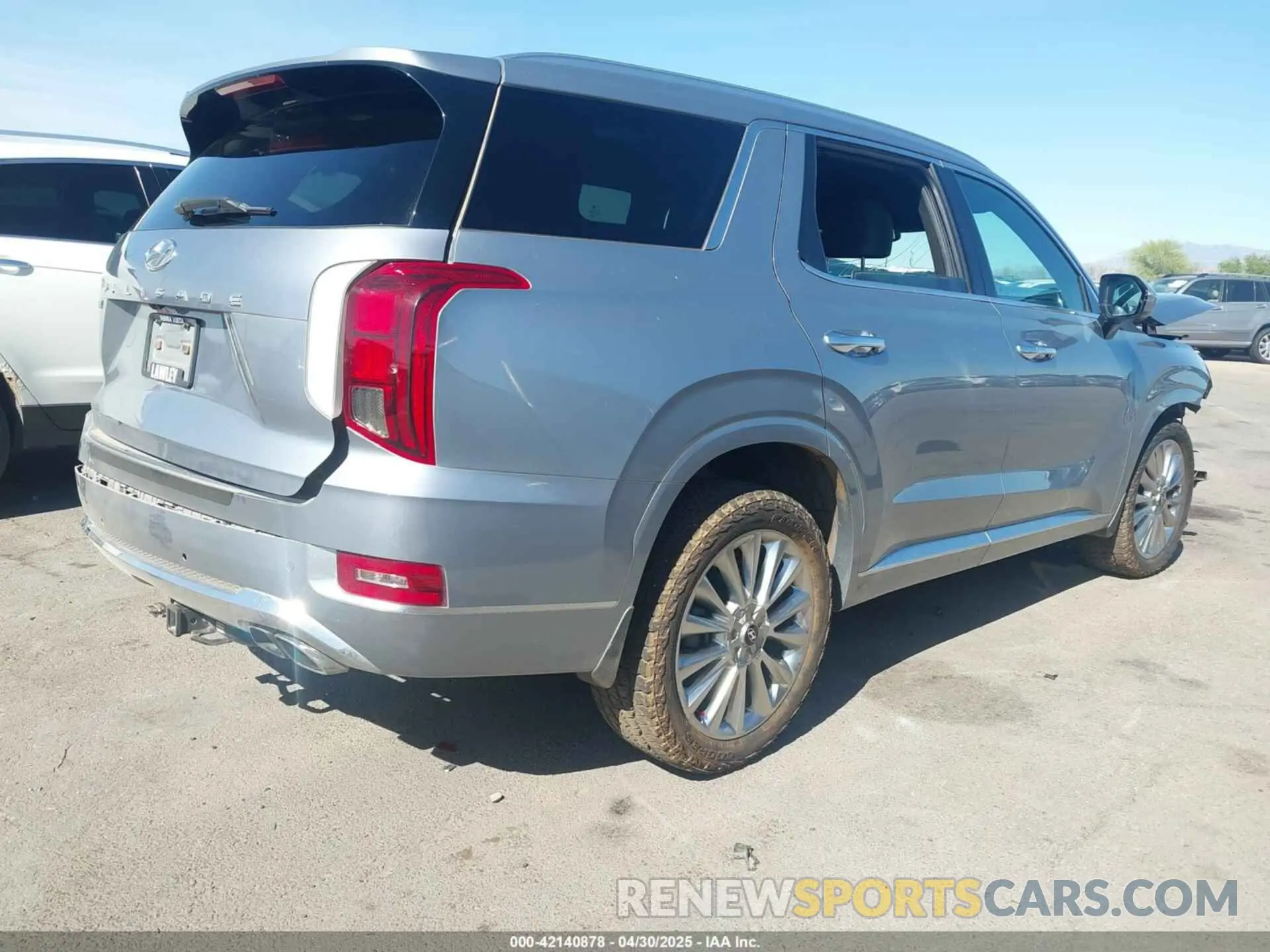 4 Фотография поврежденного автомобиля KM8R54HE8LU074260 HYUNDAI PALISADE 2020