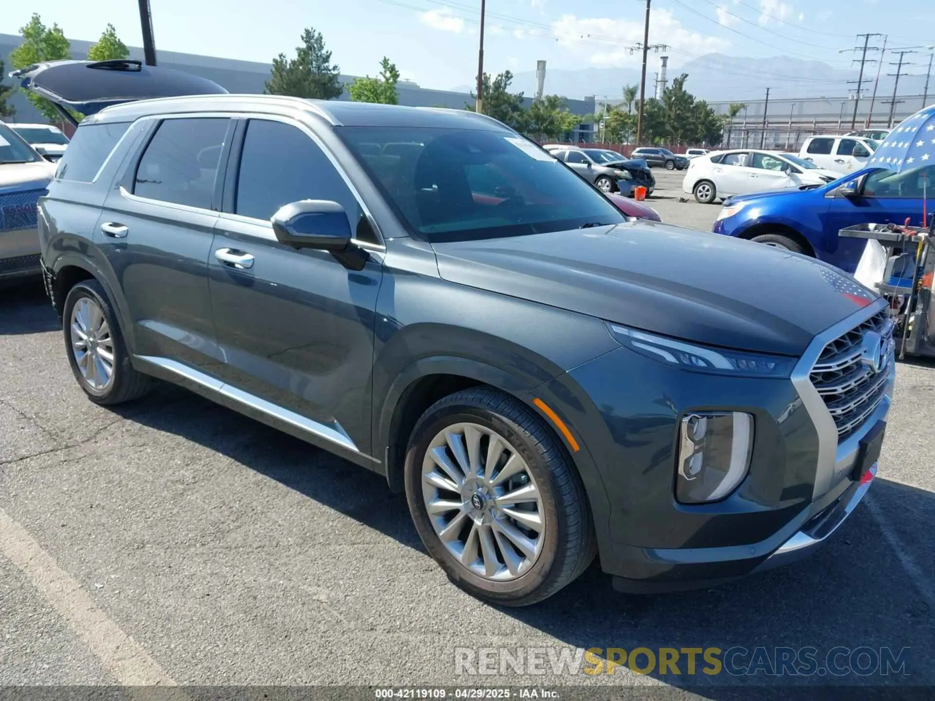 1 Photograph of a damaged car KM8R54HE9LU167434 HYUNDAI PALISADE 2020