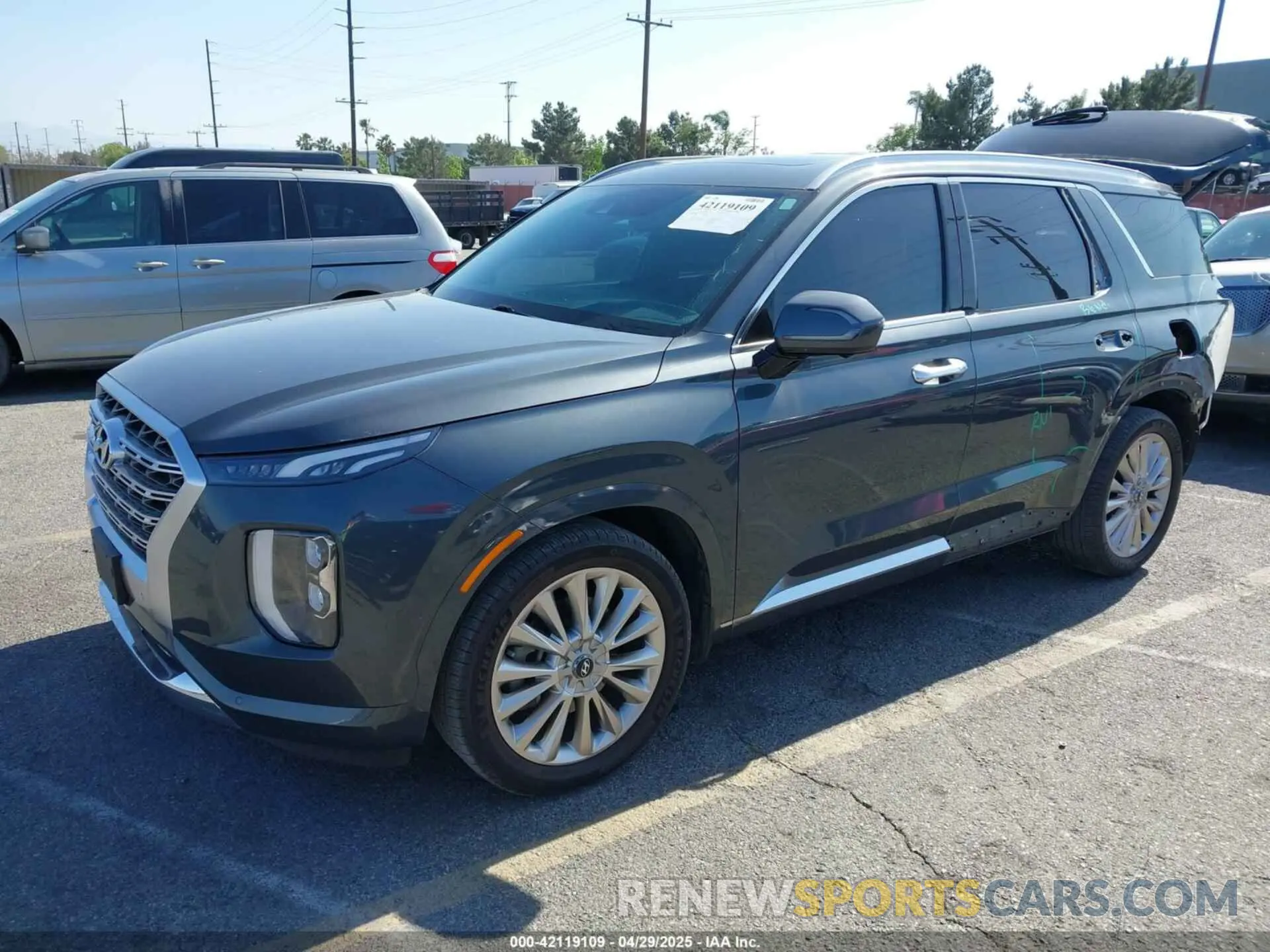 2 Photograph of a damaged car KM8R54HE9LU167434 HYUNDAI PALISADE 2020