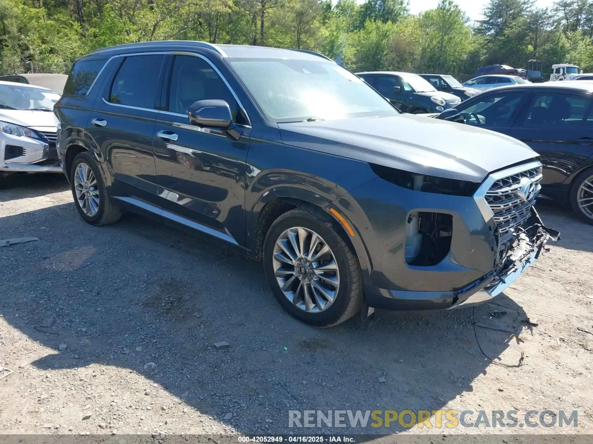 1 Photograph of a damaged car KM8R54HEXLU034097 HYUNDAI PALISADE 2020