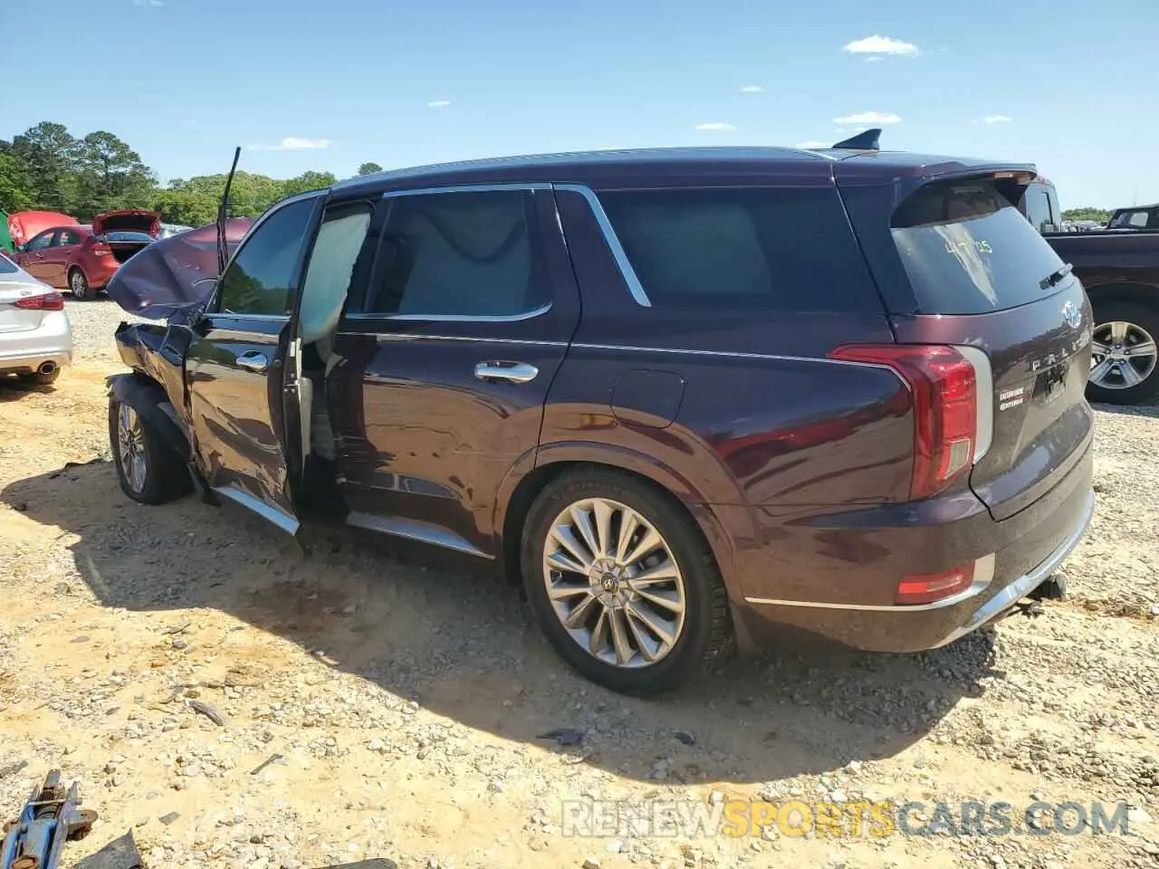 2 Photograph of a damaged car KM8R5DHE0LU161425 HYUNDAI PALISADE 2020