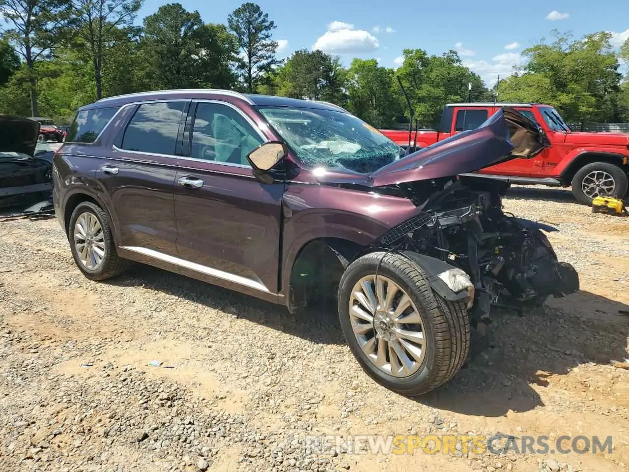 4 Photograph of a damaged car KM8R5DHE0LU161425 HYUNDAI PALISADE 2020
