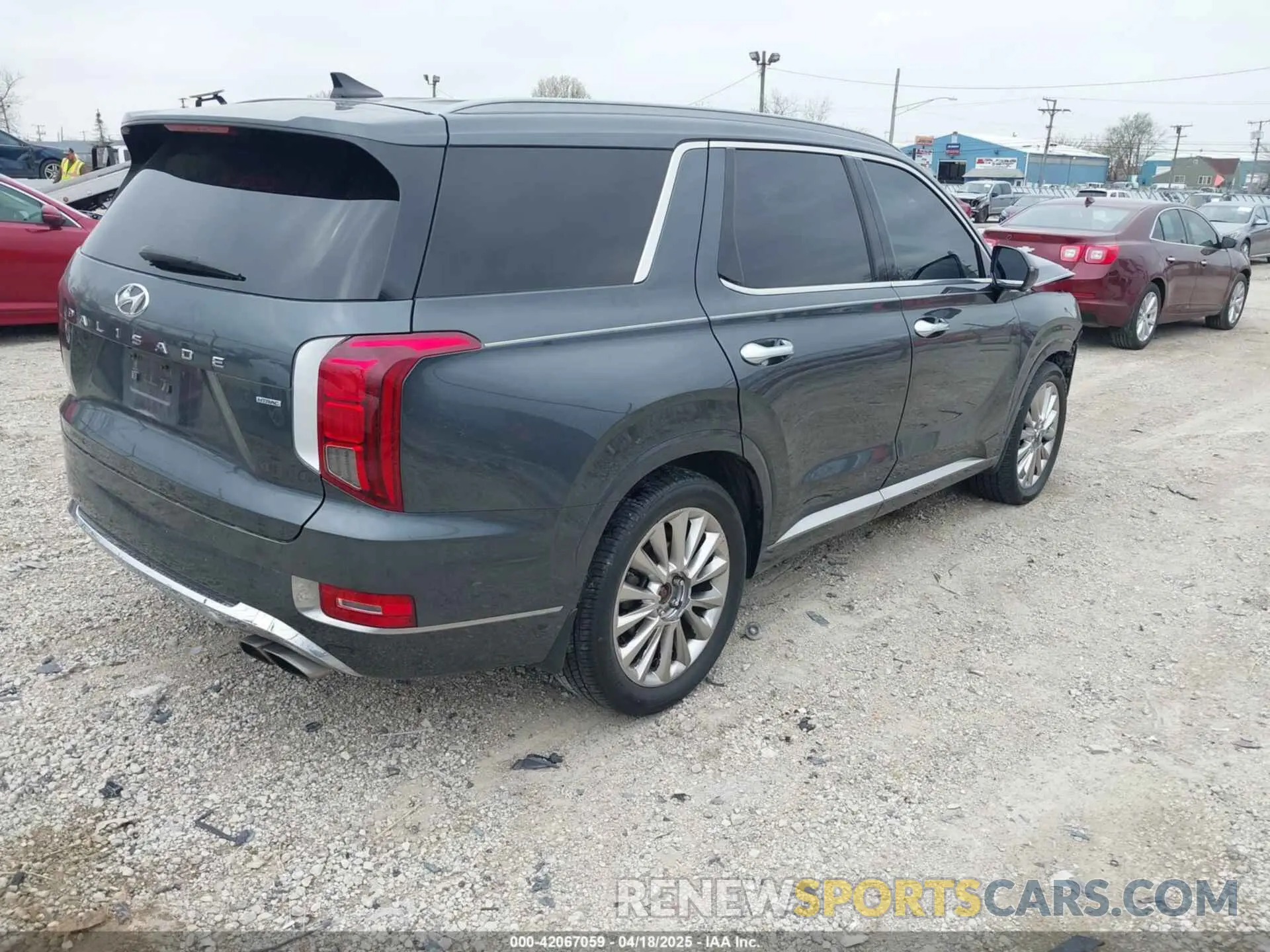 4 Фотография поврежденного автомобиля KM8R5DHE2LU036488 HYUNDAI PALISADE 2020