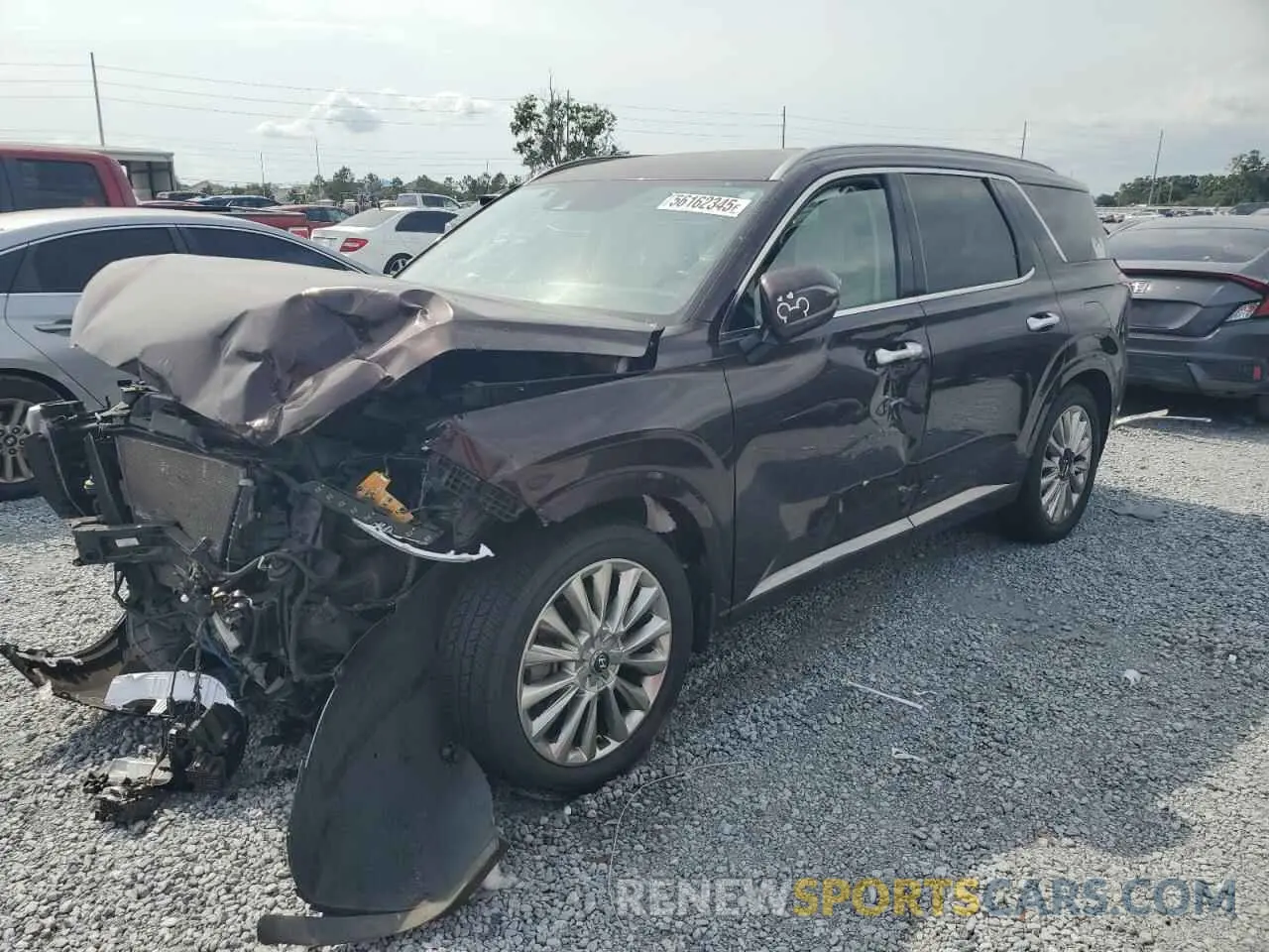 1 Photograph of a damaged car KM8R5DHE6LU055657 HYUNDAI PALISADE 2020
