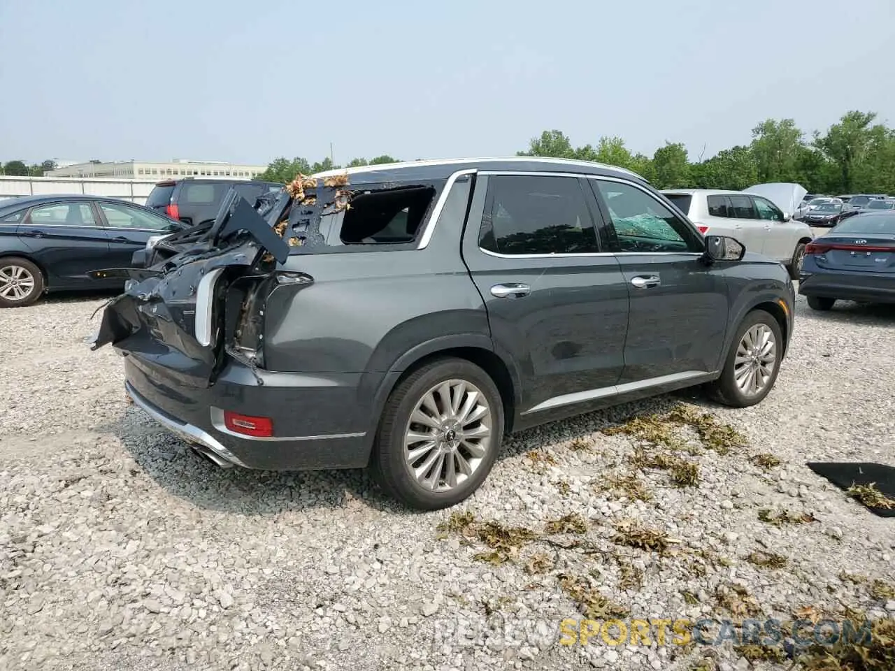 3 Фотография поврежденного автомобиля KM8R5DHE8LU104583 HYUNDAI PALISADE 2020