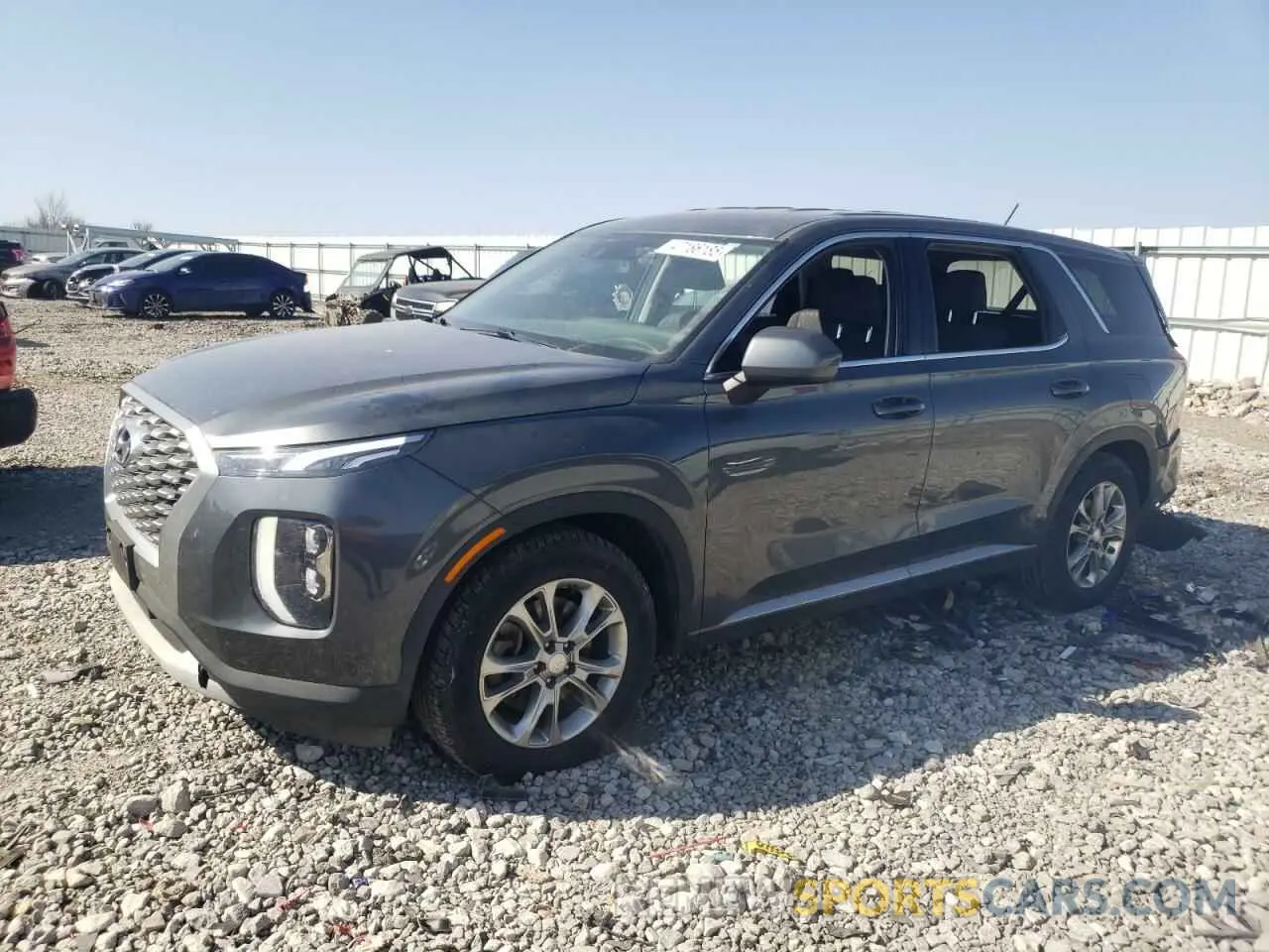 1 Photograph of a damaged car KM8R14HEXMU281987 HYUNDAI PALISADE 2021