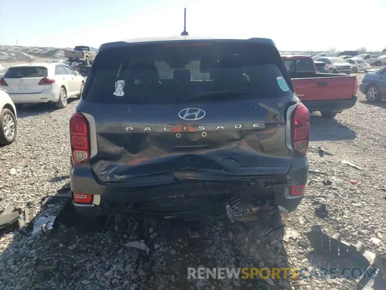 6 Photograph of a damaged car KM8R14HEXMU281987 HYUNDAI PALISADE 2021