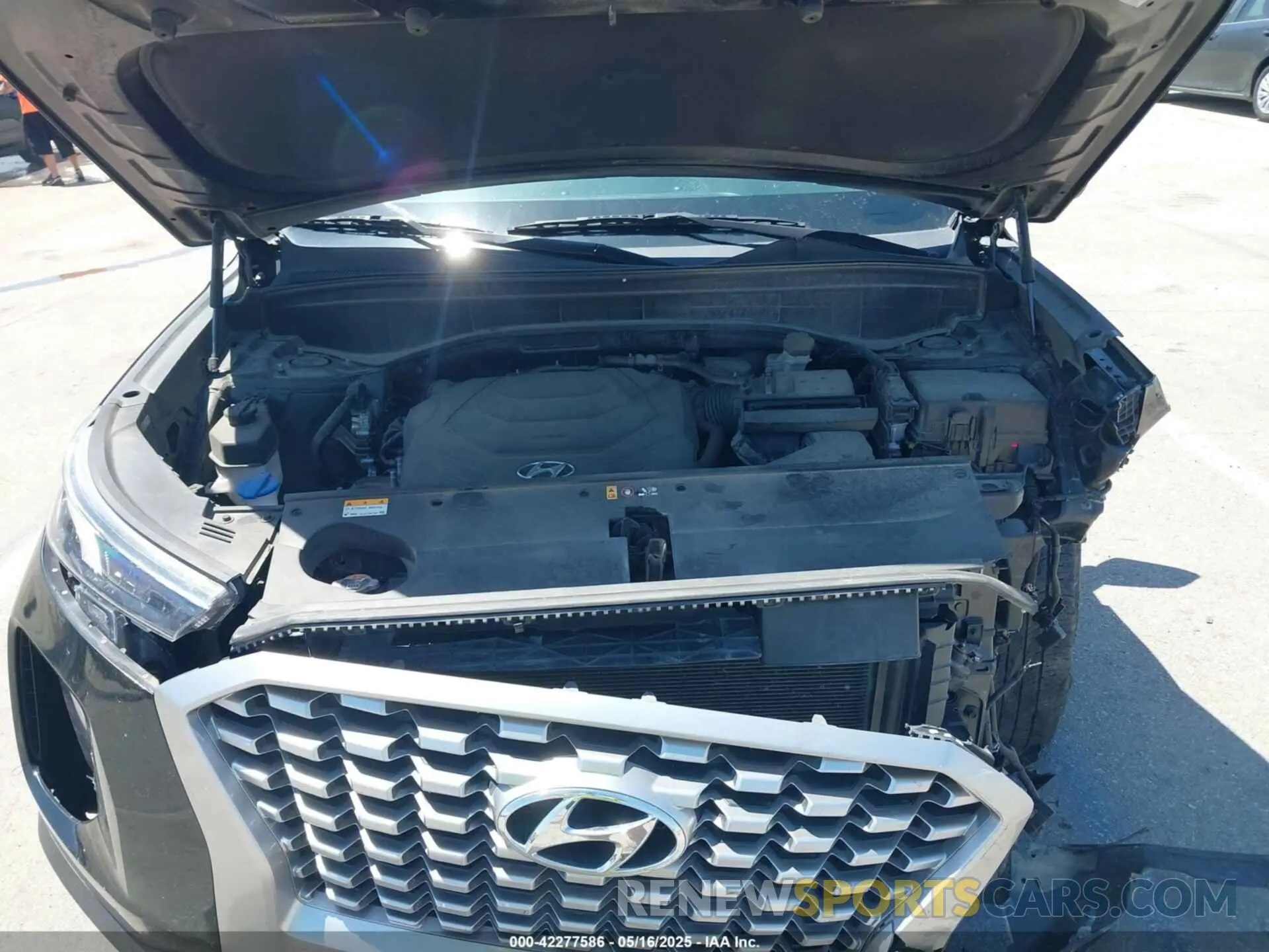 10 Photograph of a damaged car KM8R24HE0MU207572 HYUNDAI PALISADE 2021