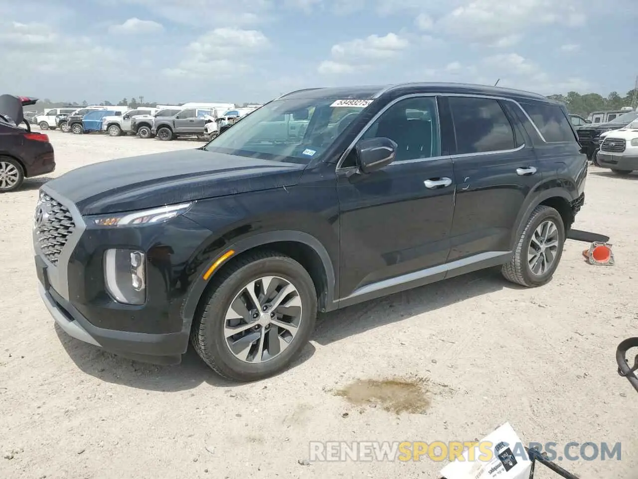 1 Photograph of a damaged car KM8R24HE0MU296849 HYUNDAI PALISADE 2021