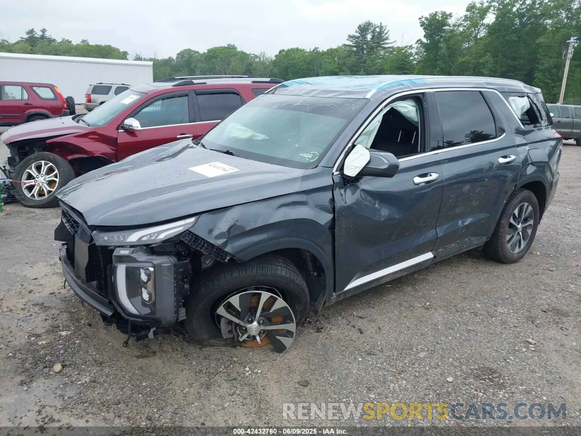 2 Photograph of a damaged car KM8R2DHE0MU330045 HYUNDAI PALISADE 2021