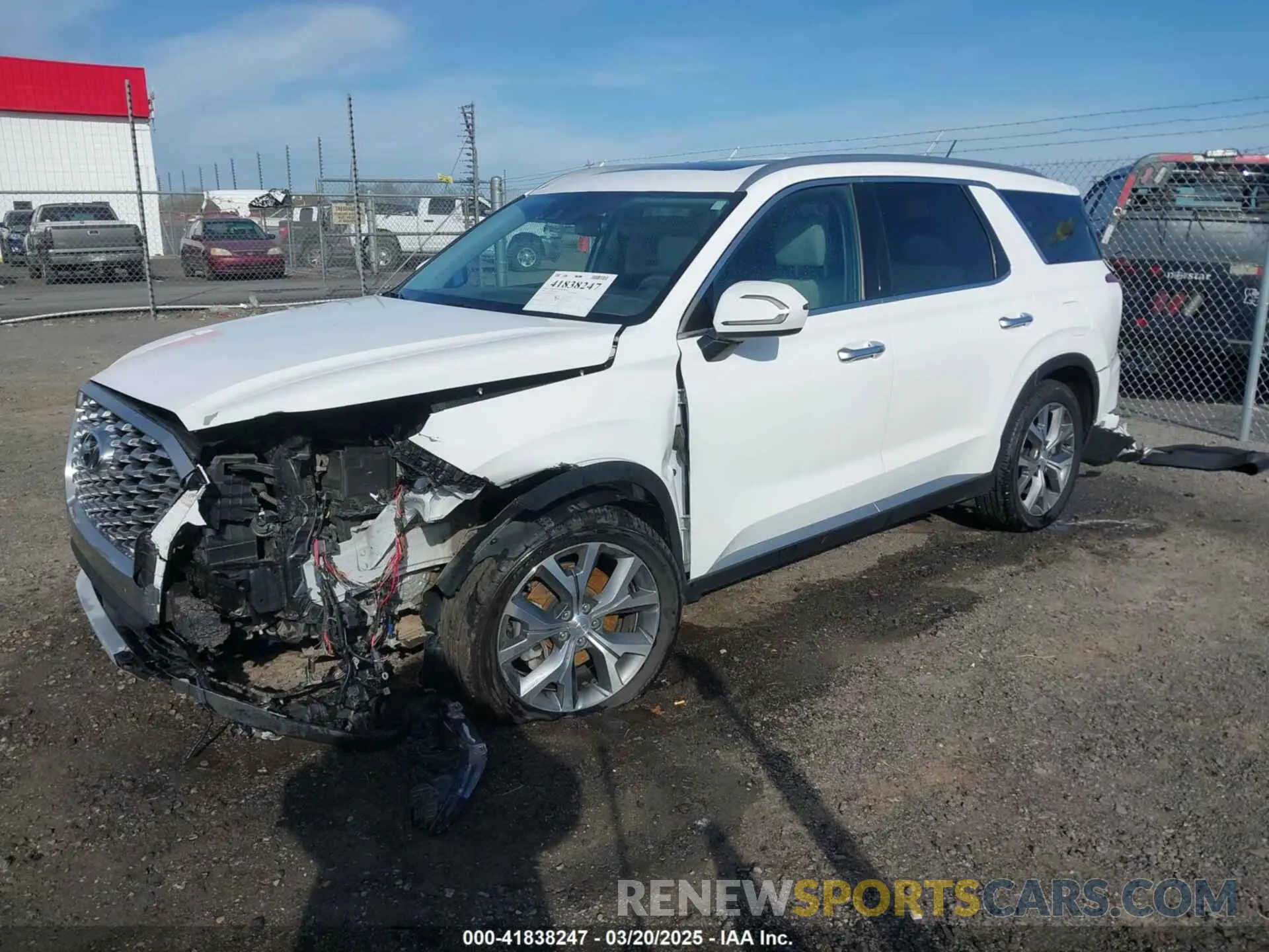 2 Фотография поврежденного автомобиля KM8R34HE9MU321177 HYUNDAI PALISADE 2021