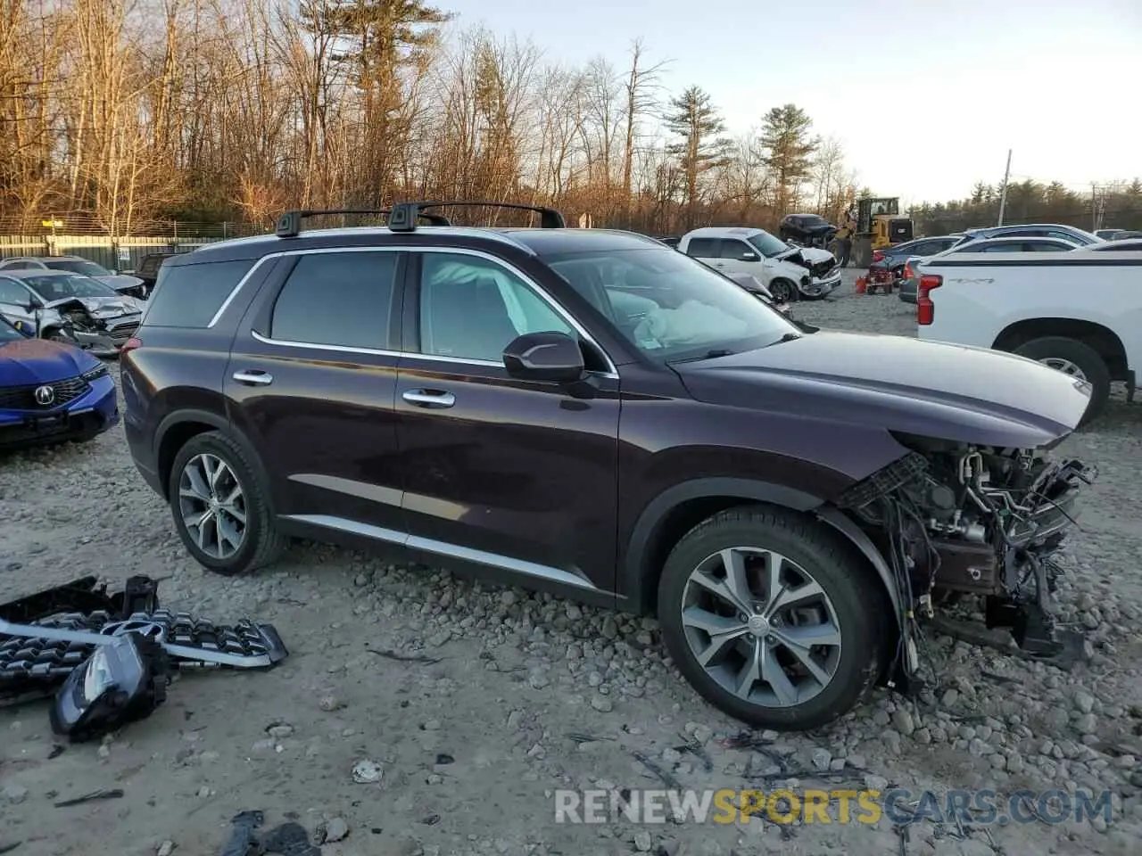 4 Фотография поврежденного автомобиля KM8R3DHE7MU232868 HYUNDAI PALISADE 2021