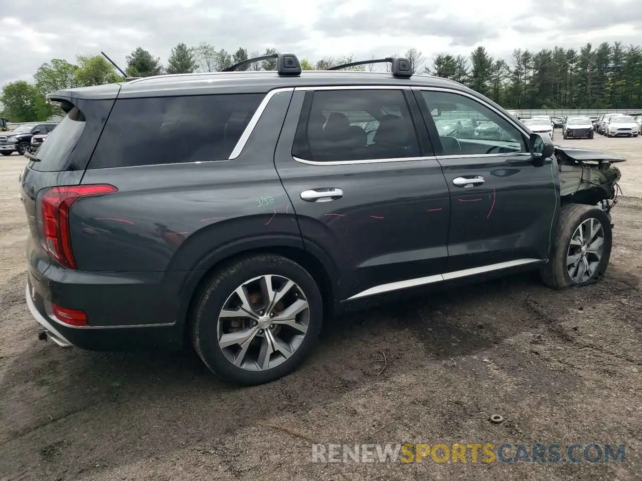 3 Photograph of a damaged car KM8R3DHEXMU202831 HYUNDAI PALISADE 2021