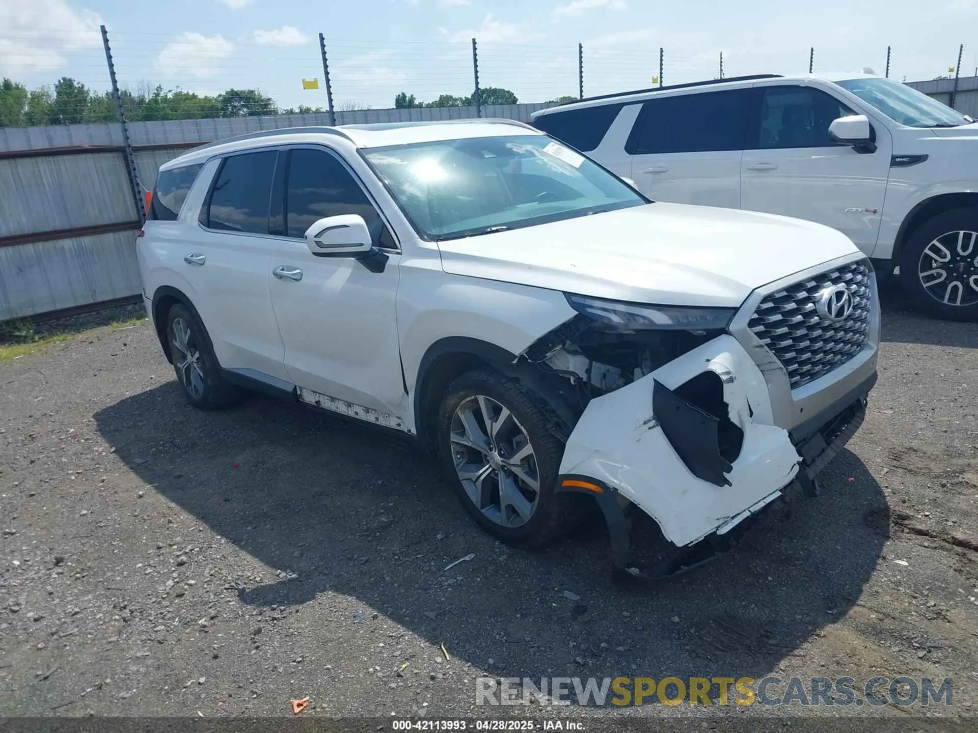 1 Photograph of a damaged car KM8R44HE1MU208515 HYUNDAI PALISADE 2021