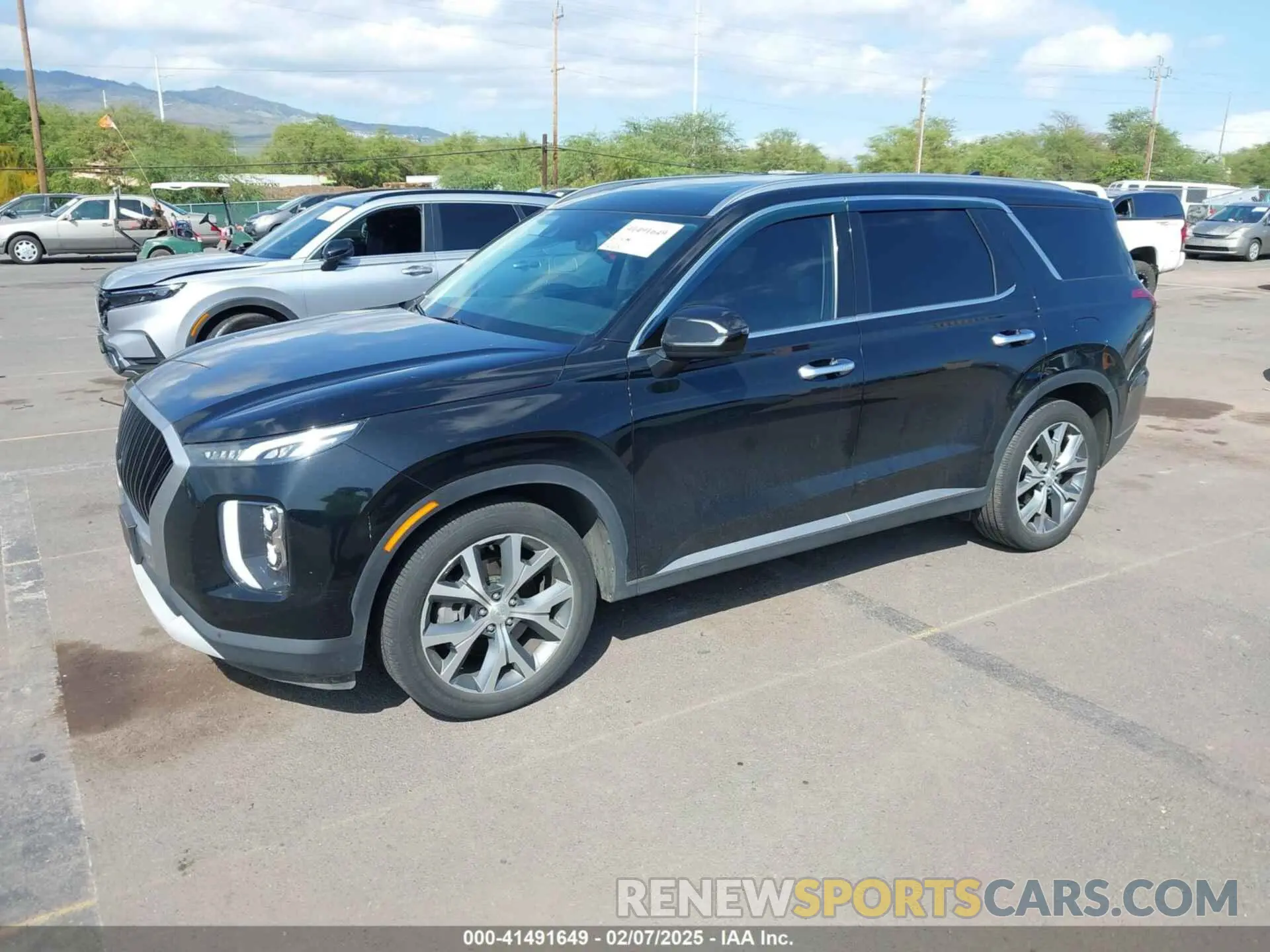 2 Photograph of a damaged car KM8R44HE1MU235276 HYUNDAI PALISADE 2021