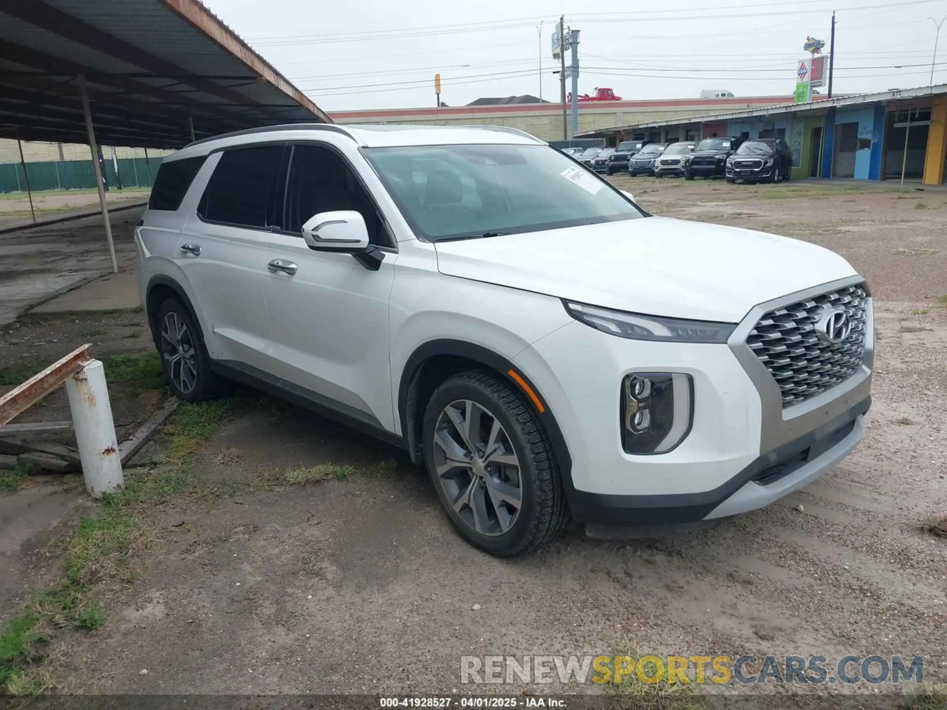 1 Photograph of a damaged car KM8R44HE1MU268343 HYUNDAI PALISADE 2021