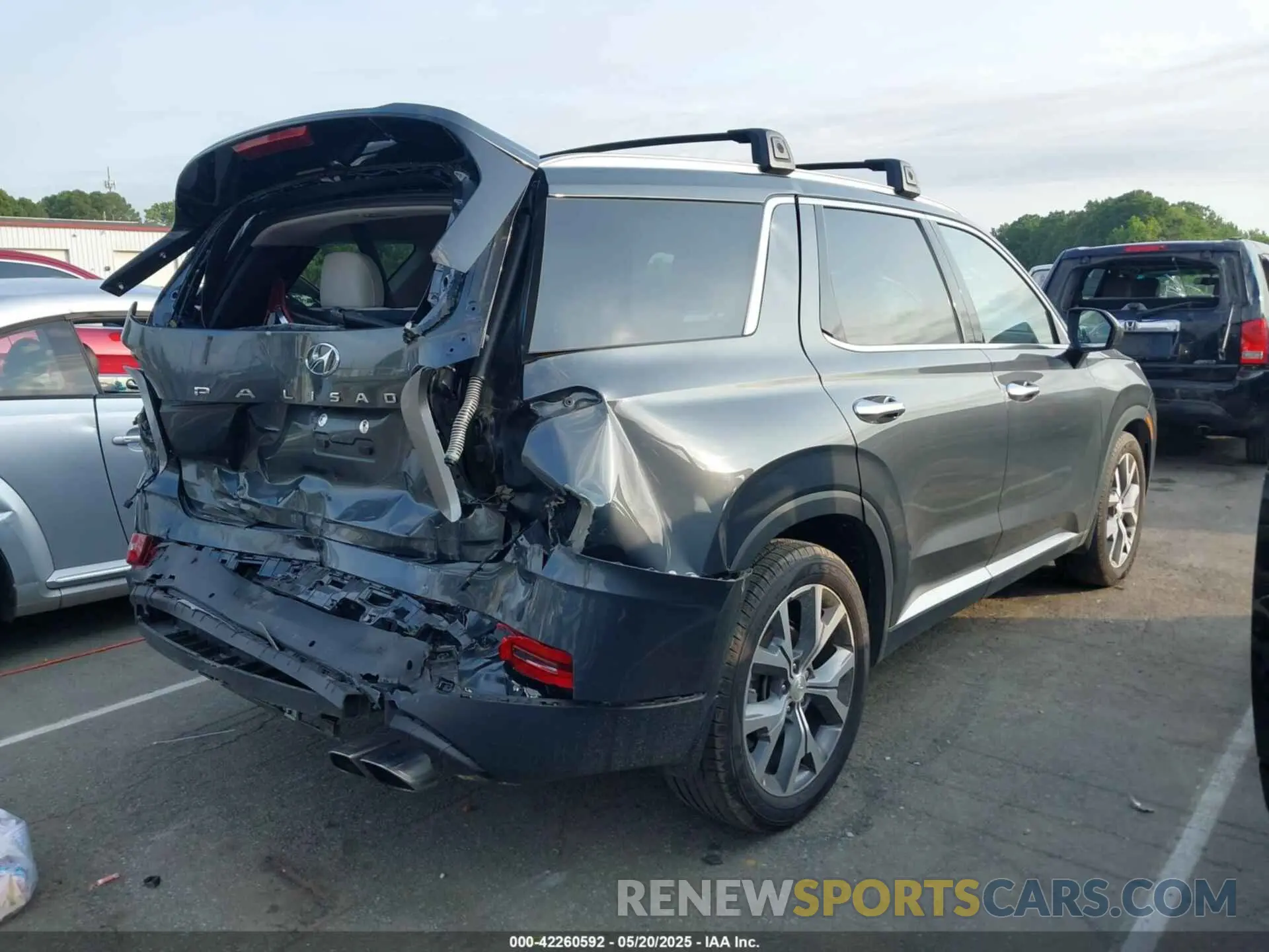 4 Фотография поврежденного автомобиля KM8R44HE5MU238309 HYUNDAI PALISADE 2021