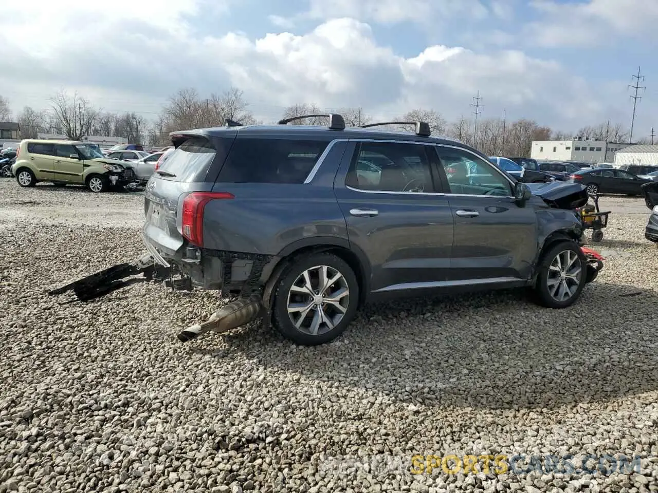 3 Фотография поврежденного автомобиля KM8R4DHE0MU194882 HYUNDAI PALISADE 2021