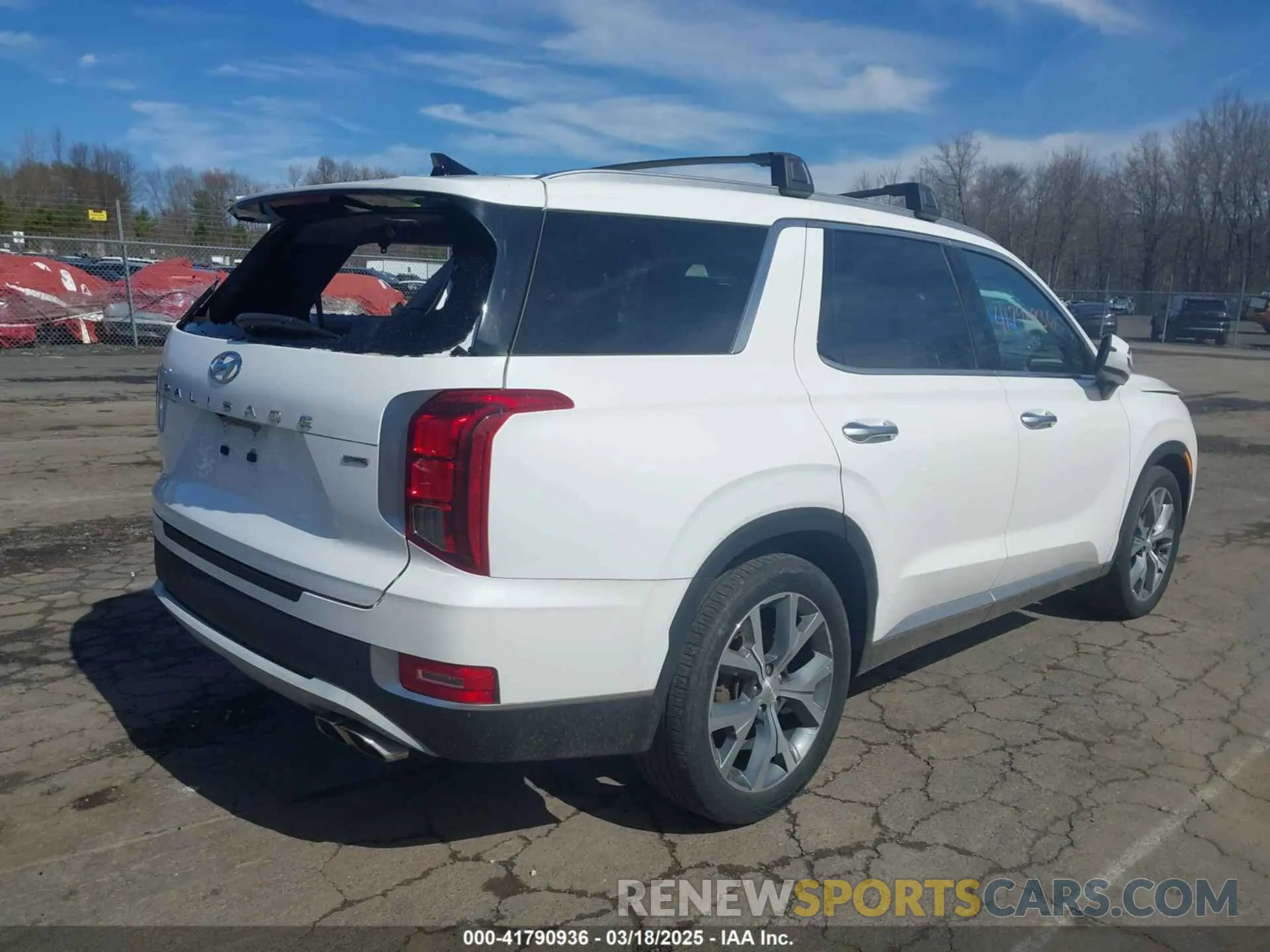 4 Фотография поврежденного автомобиля KM8R4DHE1MU233110 HYUNDAI PALISADE 2021
