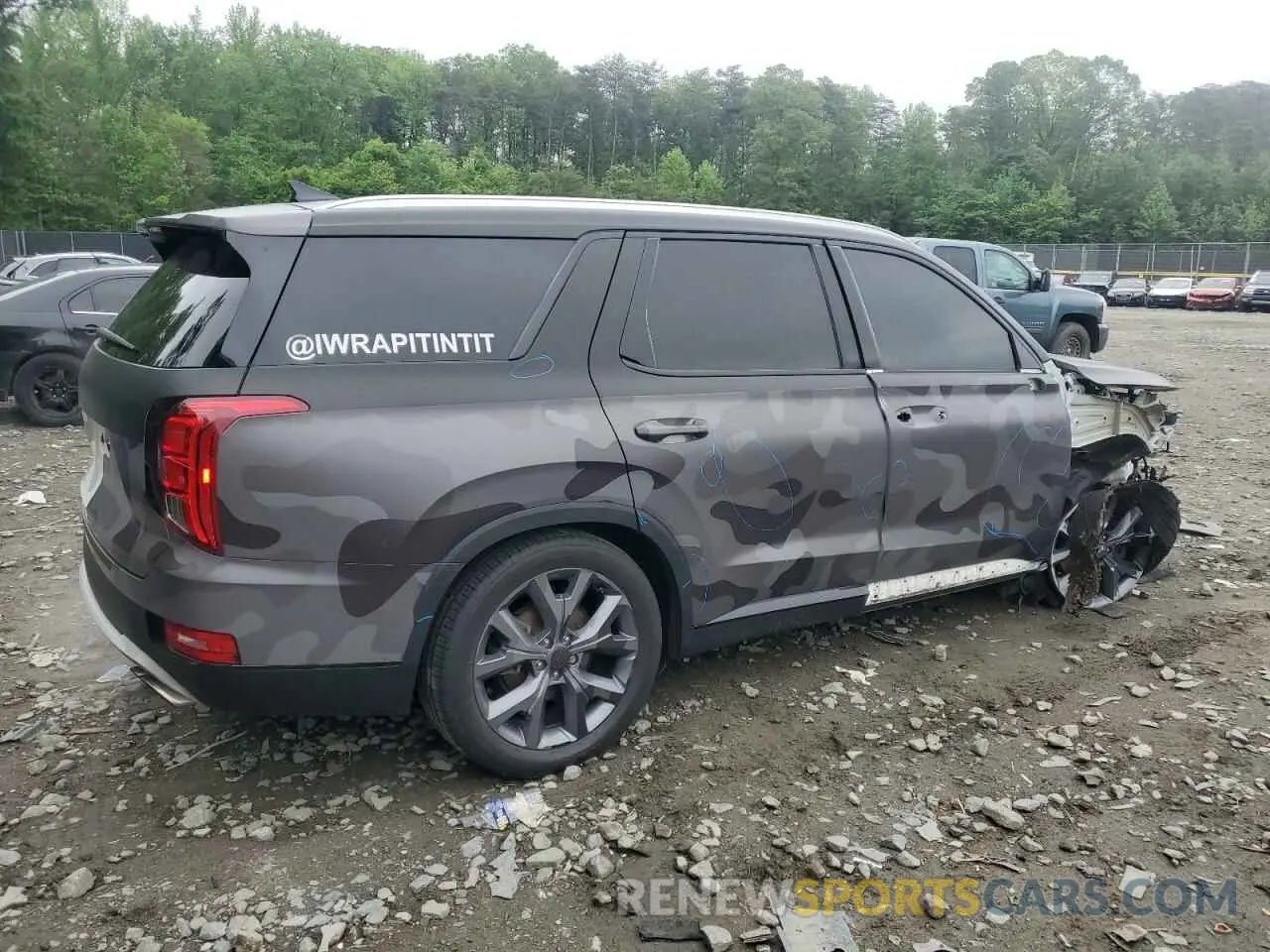 3 Photograph of a damaged car KM8R4DHE2MU264253 HYUNDAI PALISADE 2021