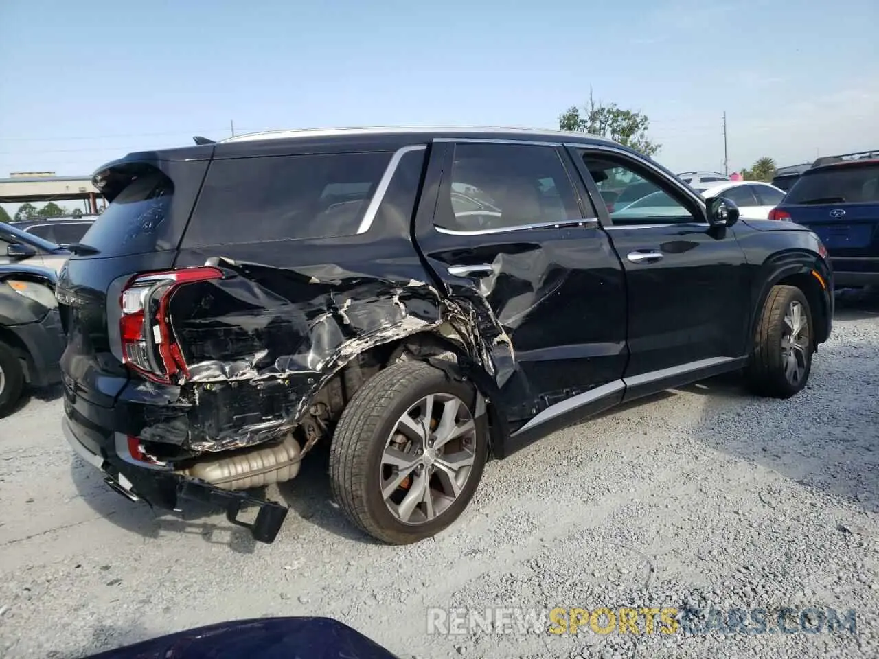 3 Photograph of a damaged car KM8R54HE6MU193619 HYUNDAI PALISADE 2021