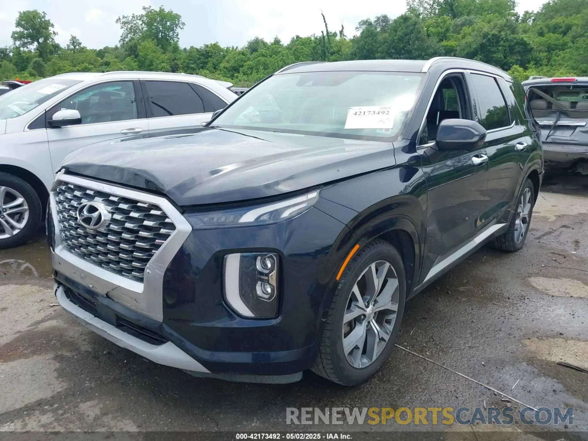 2 Photograph of a damaged car KM8R54HE6MU267606 HYUNDAI PALISADE 2021