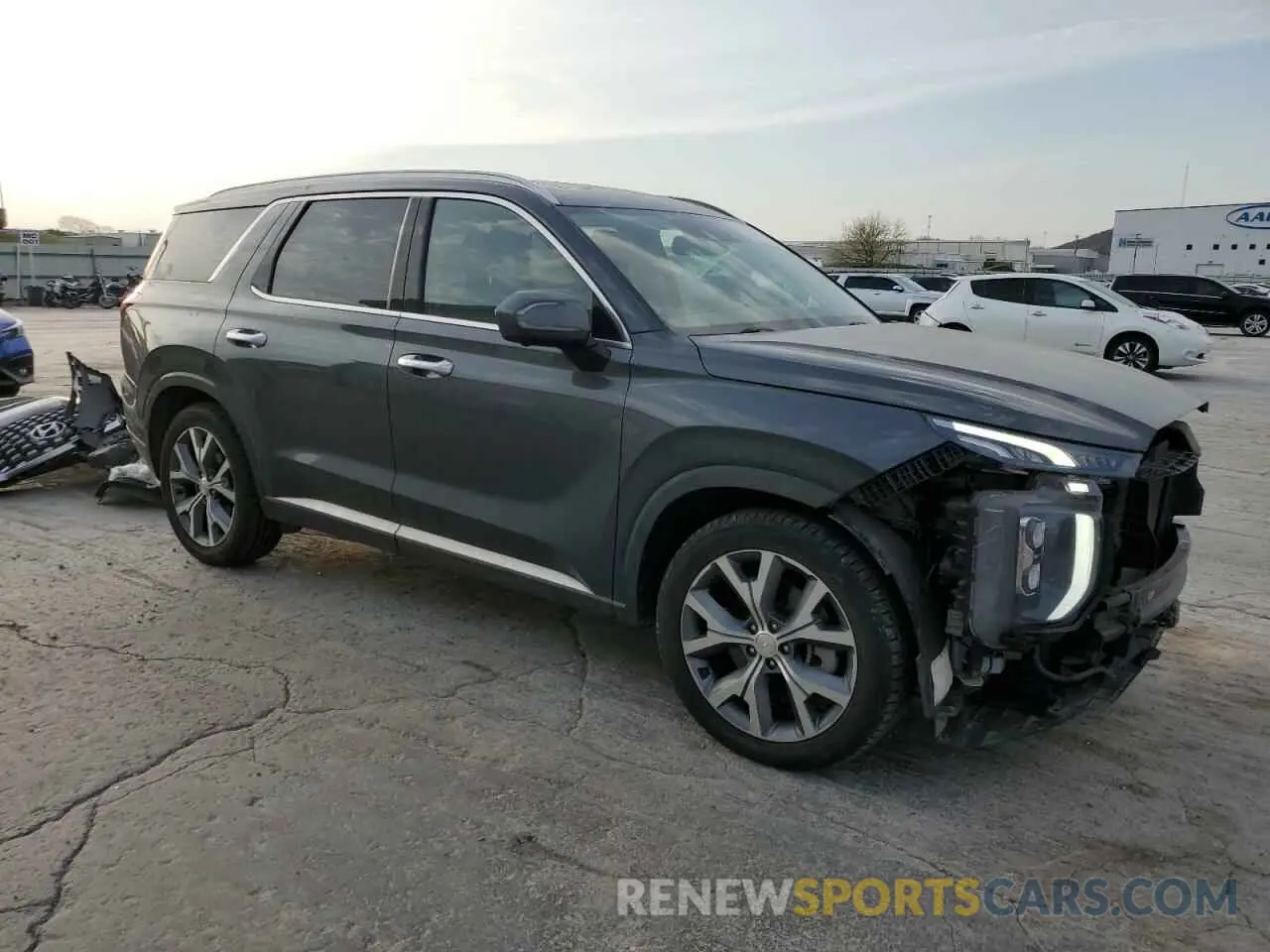 4 Фотография поврежденного автомобиля KM8R54HE8MU214535 HYUNDAI PALISADE 2021