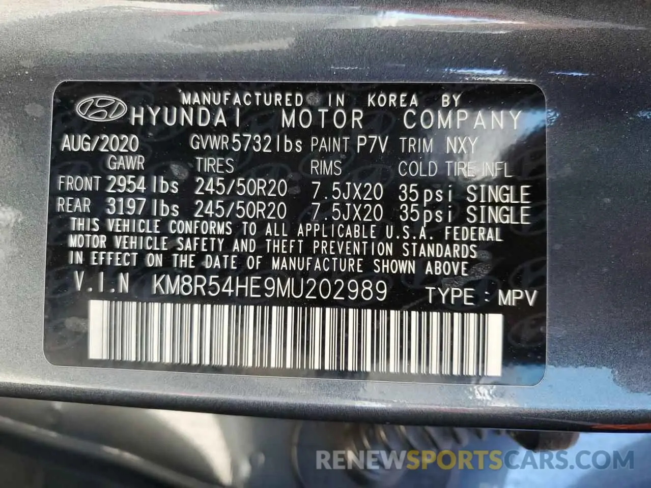 13 Photograph of a damaged car KM8R54HE9MU202989 HYUNDAI PALISADE 2021