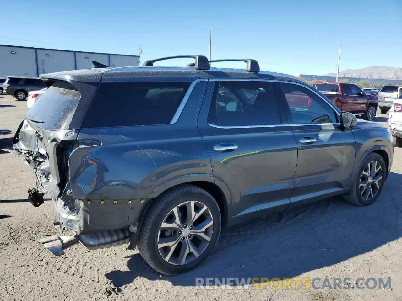 3 Photograph of a damaged car KM8R54HE9MU202989 HYUNDAI PALISADE 2021