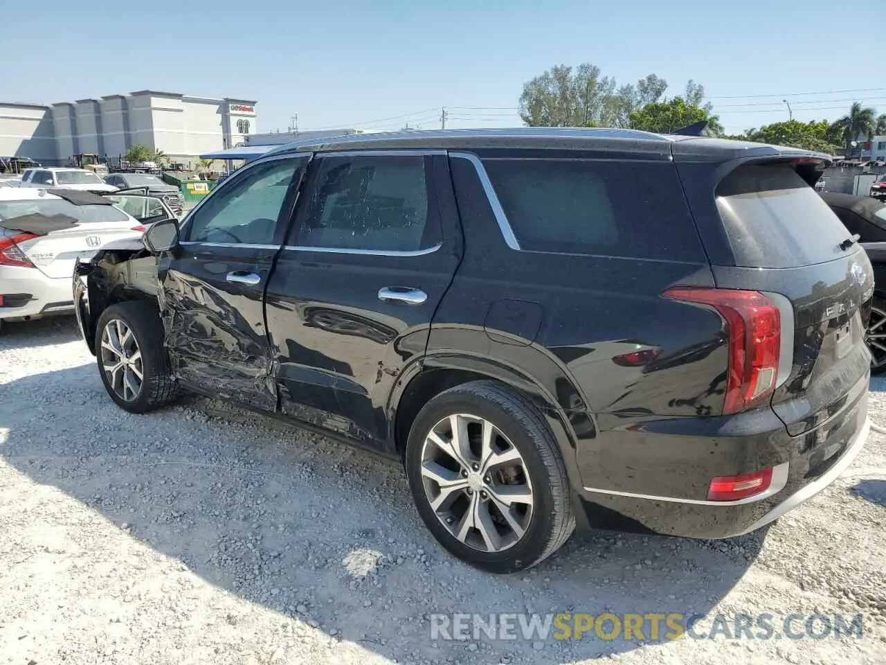 2 Photograph of a damaged car KM8R54HE9MU204919 HYUNDAI PALISADE 2021