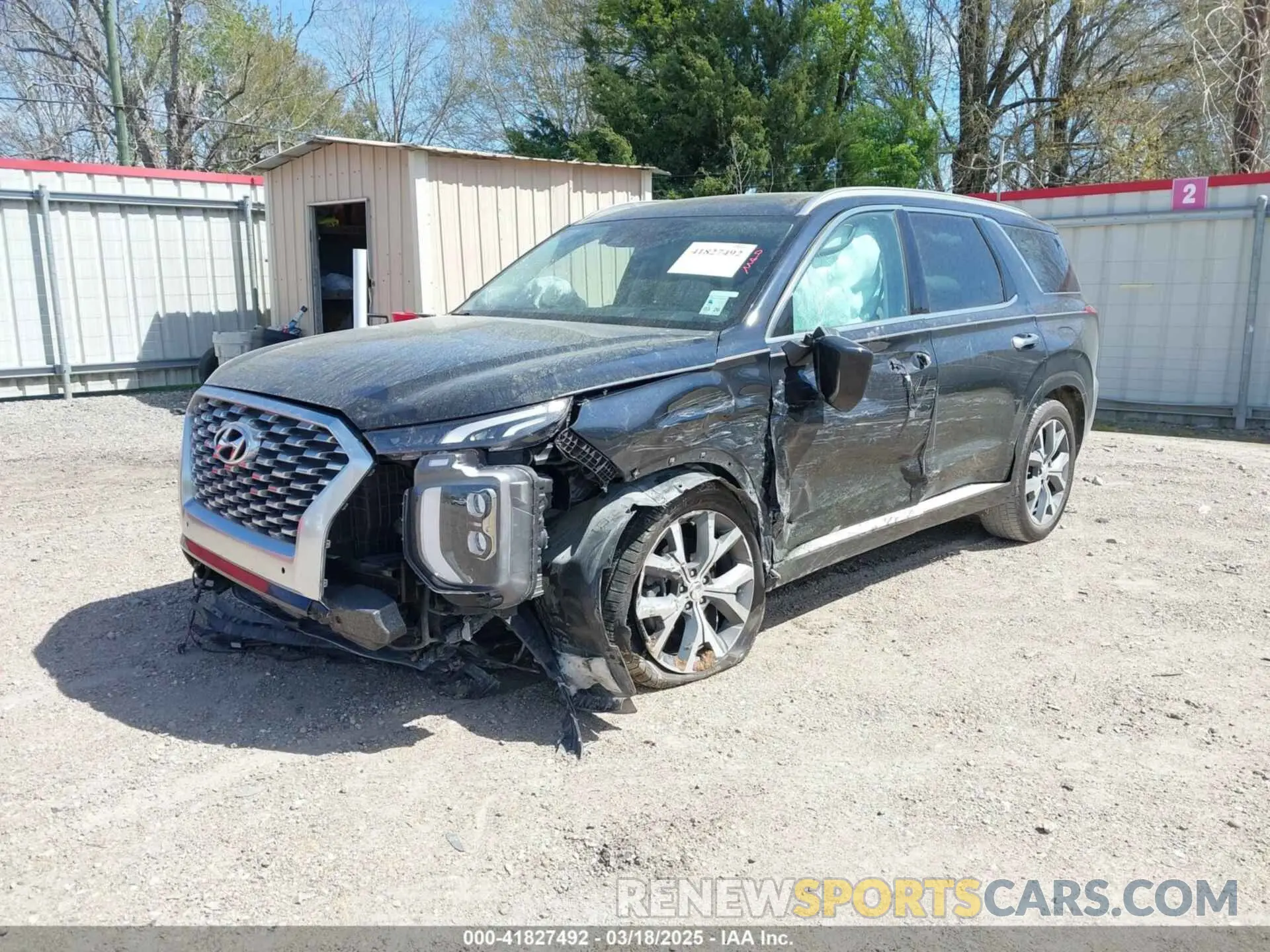 2 Photograph of a damaged car KM8R54HE9MU309458 HYUNDAI PALISADE 2021