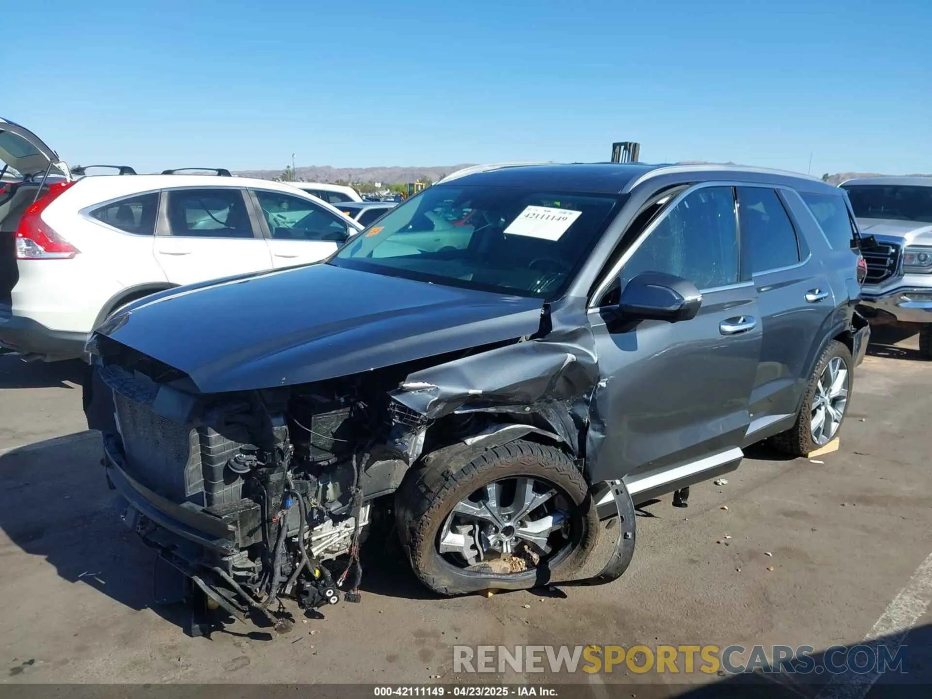 2 Фотография поврежденного автомобиля KM8R5DHE1MU198033 HYUNDAI PALISADE 2021