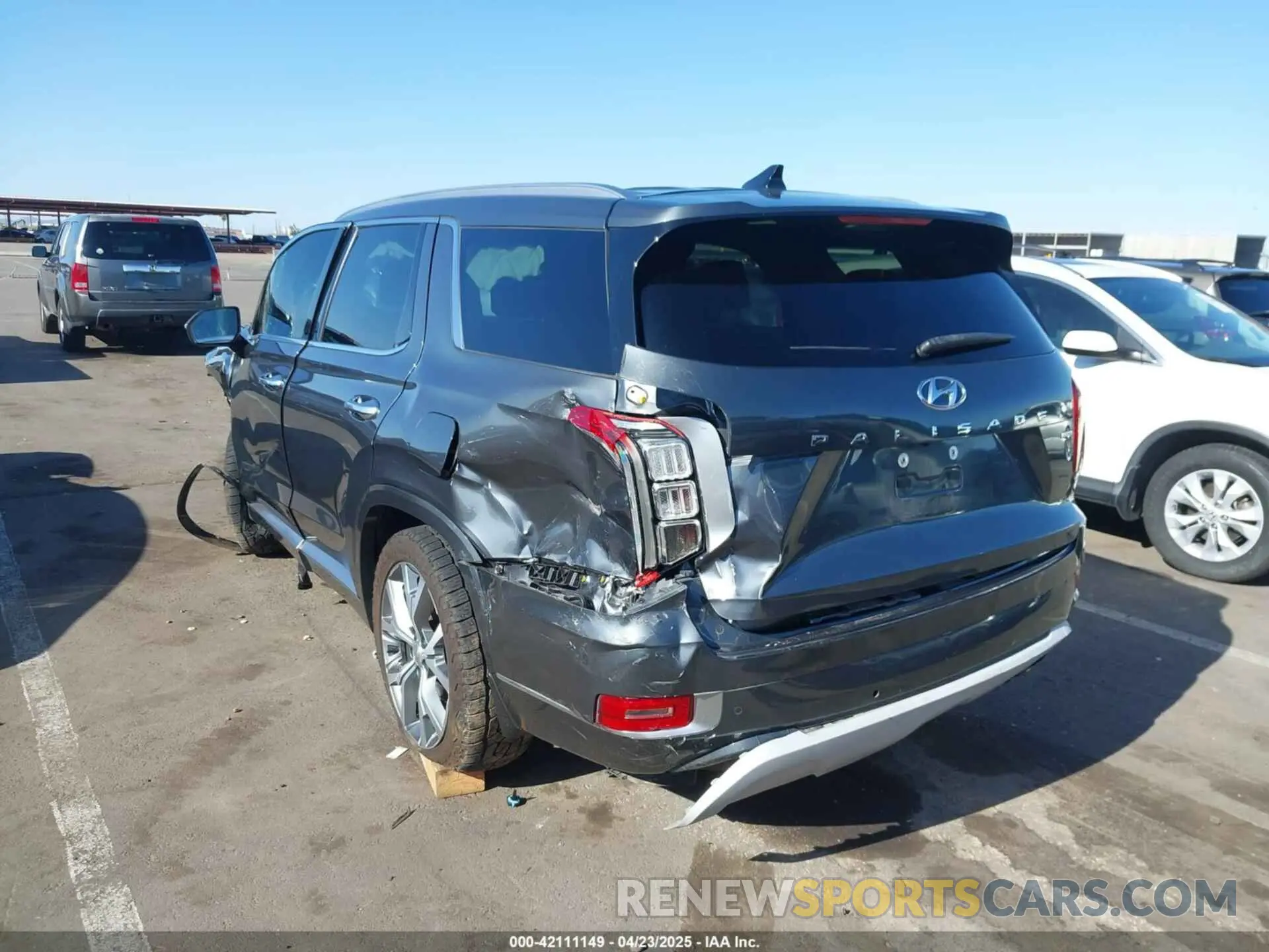 3 Фотография поврежденного автомобиля KM8R5DHE1MU198033 HYUNDAI PALISADE 2021