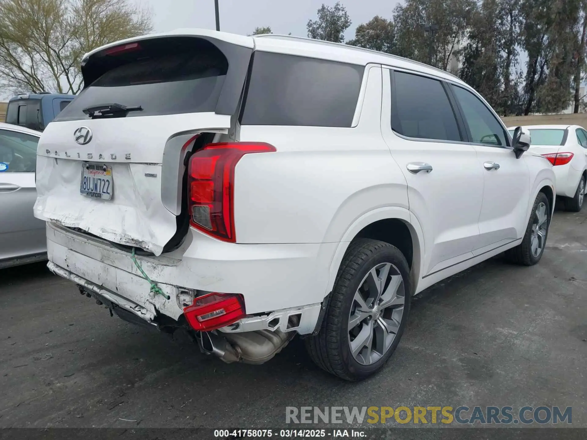 4 Фотография поврежденного автомобиля KM8R5DHE2MU212263 HYUNDAI PALISADE 2021