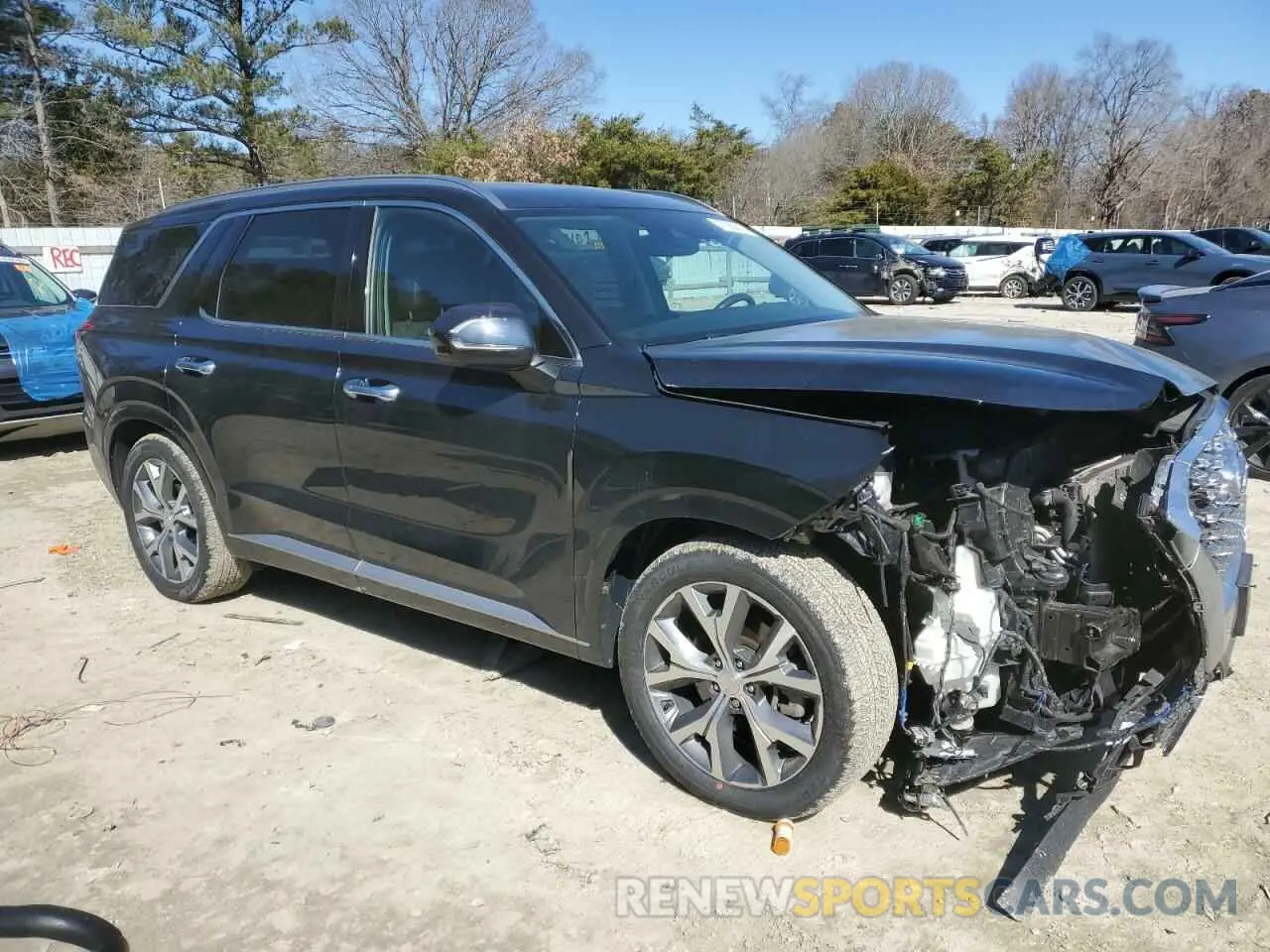 4 Фотография поврежденного автомобиля KM8R5DHE4MU250772 HYUNDAI PALISADE 2021