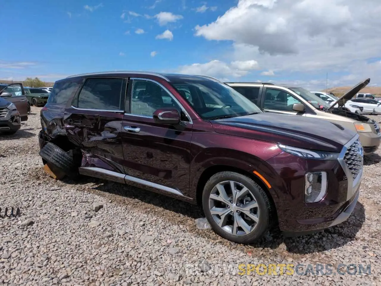 4 Photograph of a damaged car KM8R5DHE8MU293768 HYUNDAI PALISADE 2021