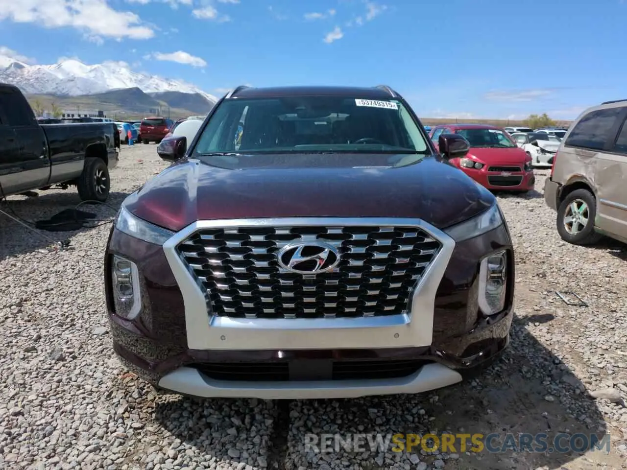 5 Photograph of a damaged car KM8R5DHE8MU293768 HYUNDAI PALISADE 2021