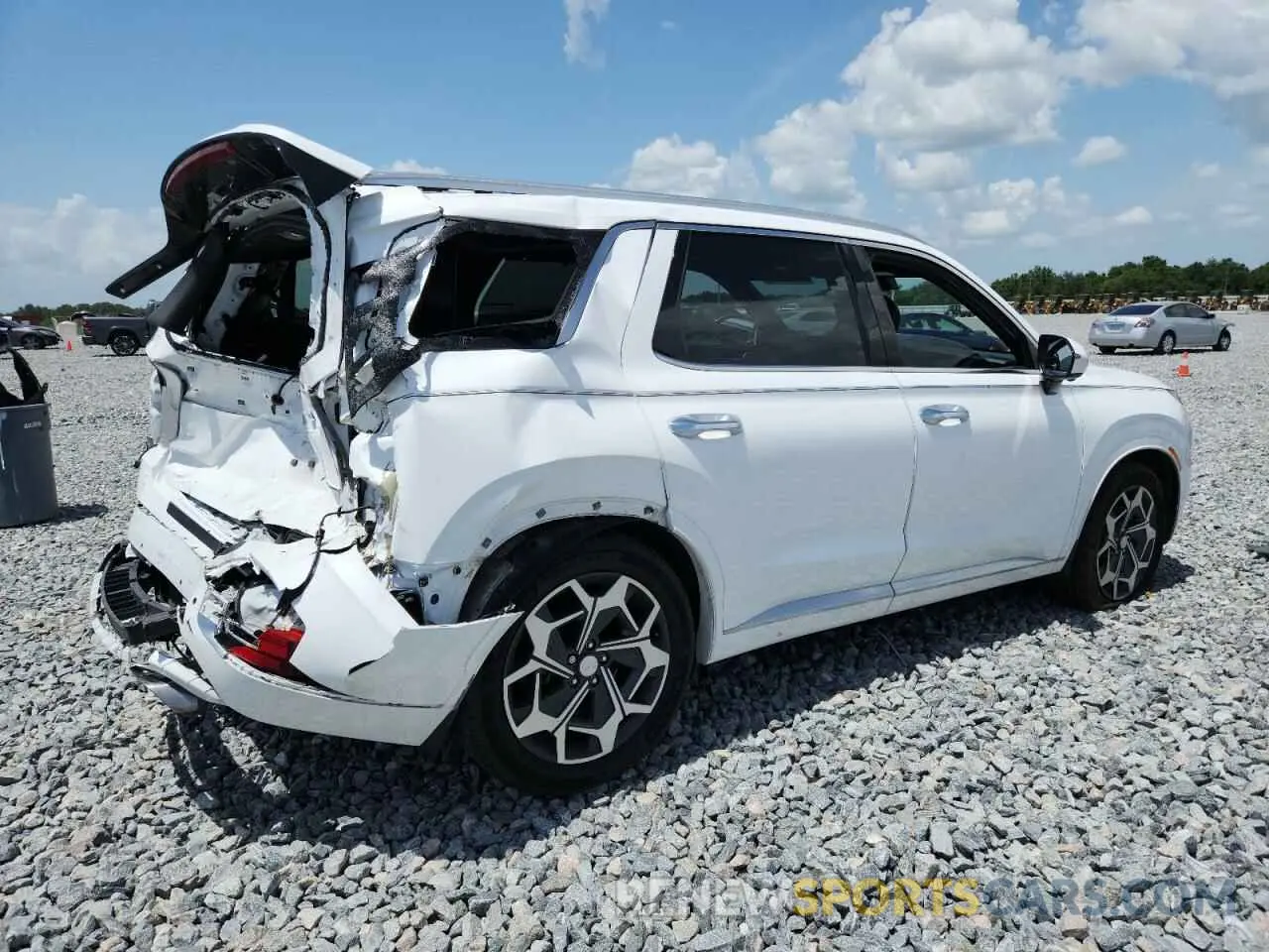 3 Photograph of a damaged car KM8R74HE3MU276192 HYUNDAI PALISADE 2021