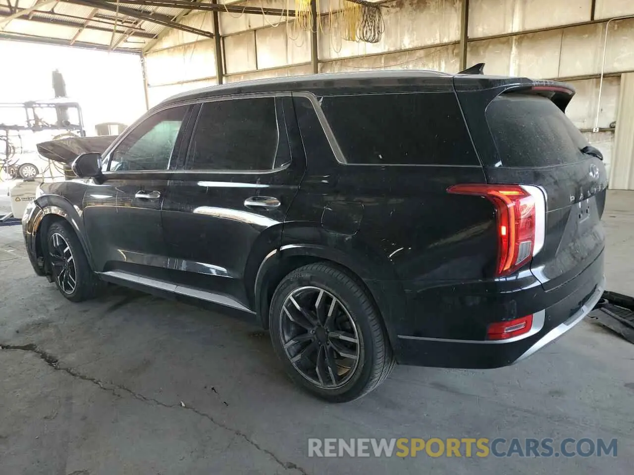 2 Photograph of a damaged car KM8R74HE5MU263976 HYUNDAI PALISADE 2021