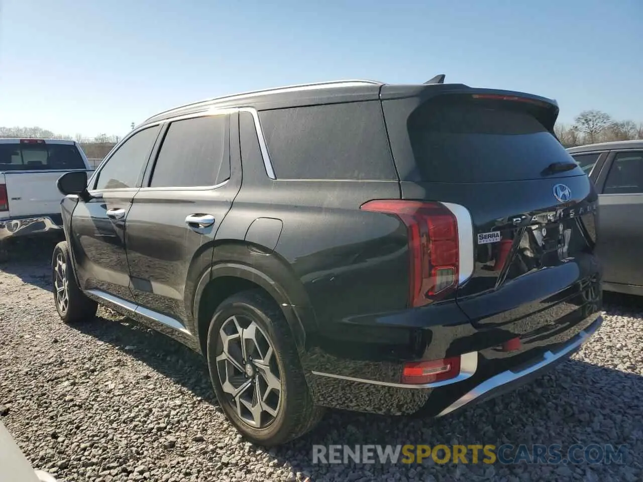 2 Photograph of a damaged car KM8R74HE7MU318671 HYUNDAI PALISADE 2021