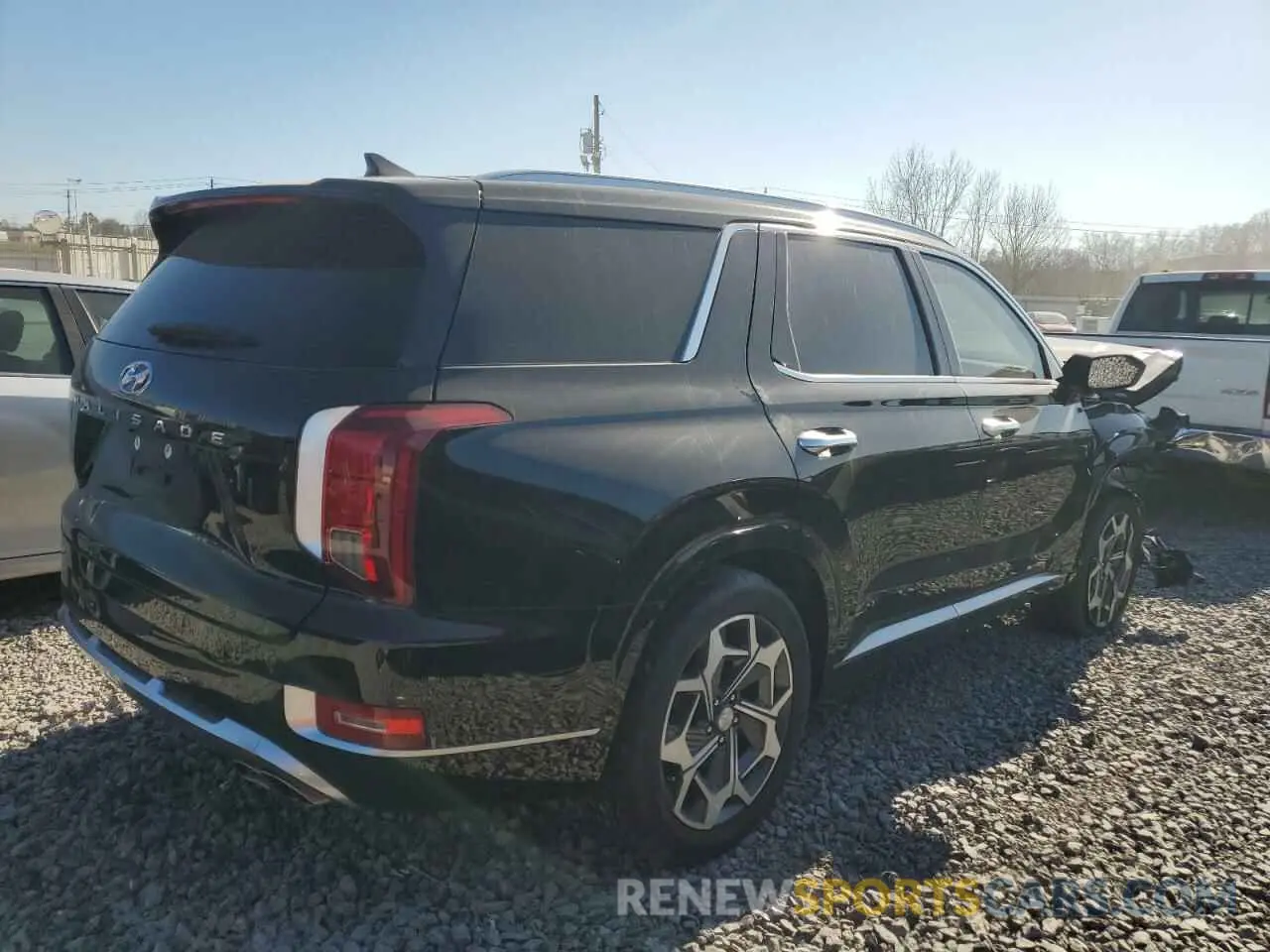 3 Photograph of a damaged car KM8R74HE7MU318671 HYUNDAI PALISADE 2021