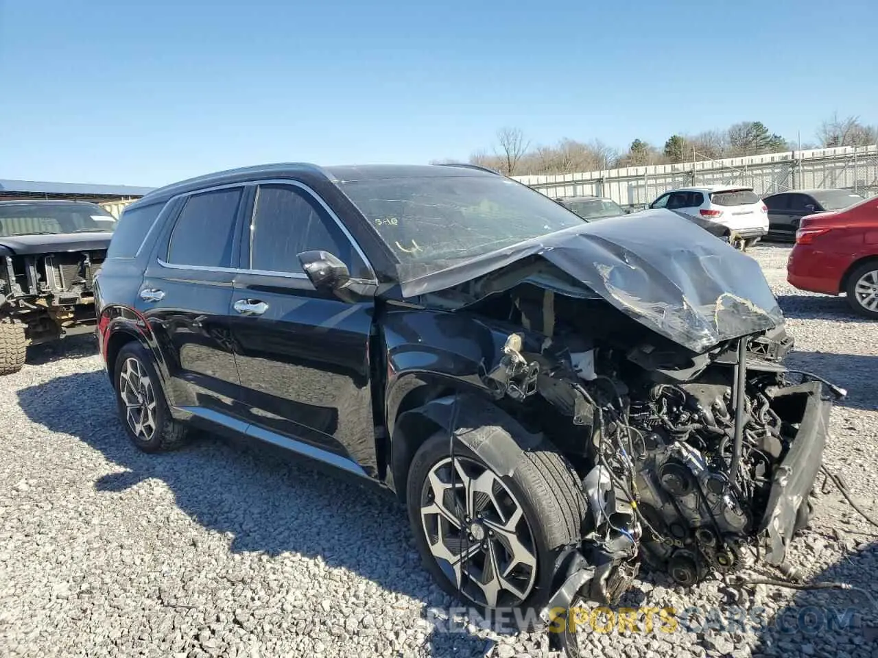 4 Photograph of a damaged car KM8R74HE7MU318671 HYUNDAI PALISADE 2021