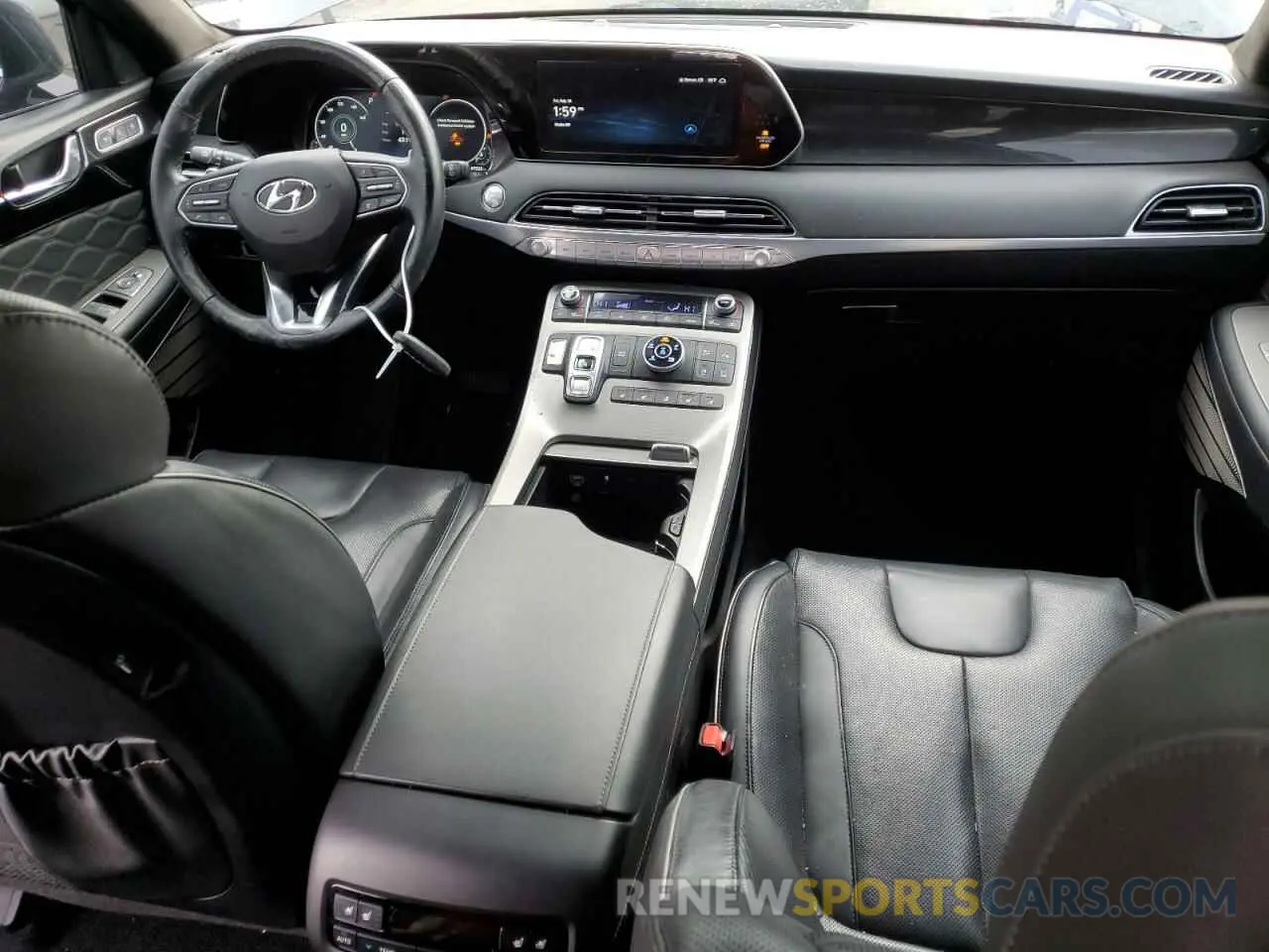 8 Фотография поврежденного автомобиля KM8R7DHE1MU334039 HYUNDAI PALISADE 2021