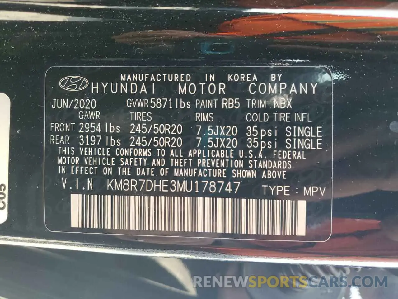 14 Photograph of a damaged car KM8R7DHE3MU178747 HYUNDAI PALISADE 2021