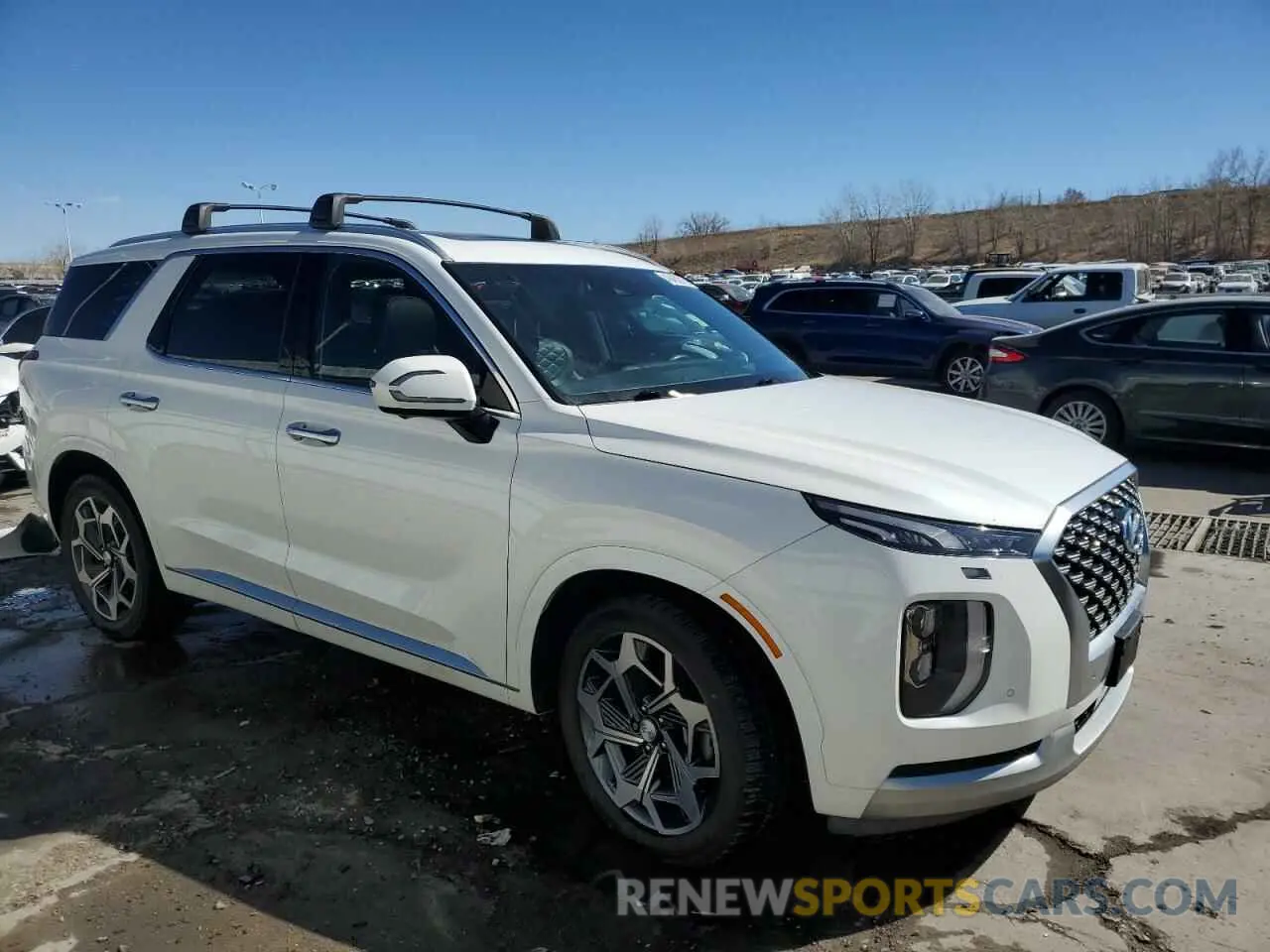 4 Photograph of a damaged car KM8R7DHE5MU179219 HYUNDAI PALISADE 2021