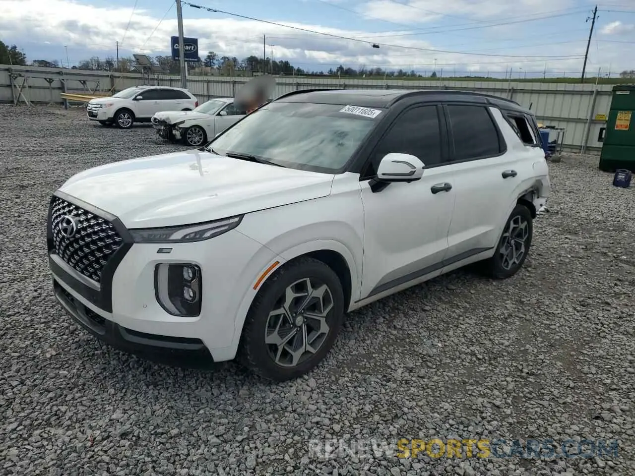 1 Фотография поврежденного автомобиля KM8R7DHE5MU266831 HYUNDAI PALISADE 2021