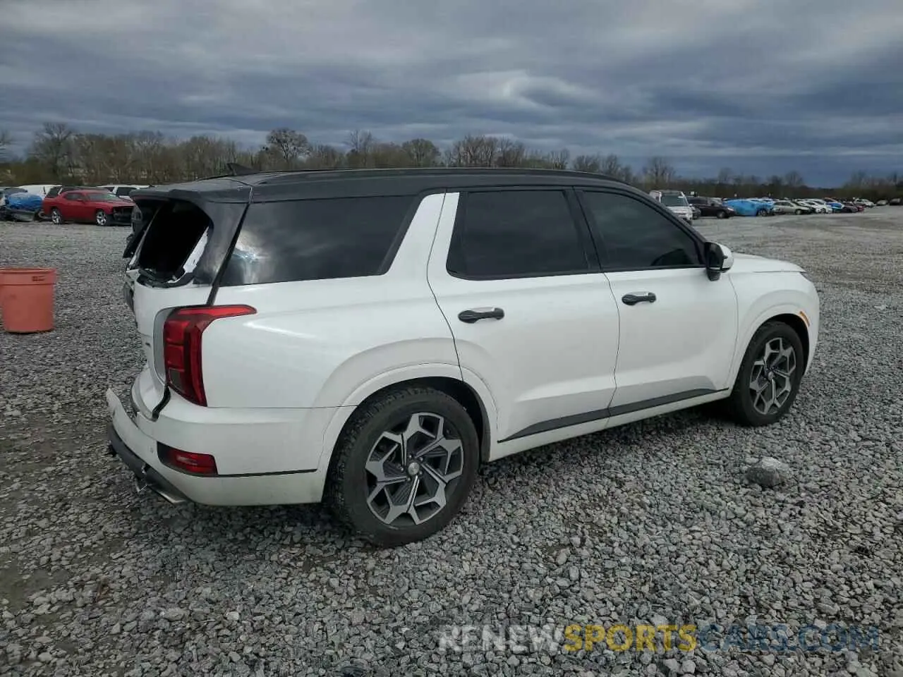 3 Фотография поврежденного автомобиля KM8R7DHE5MU266831 HYUNDAI PALISADE 2021