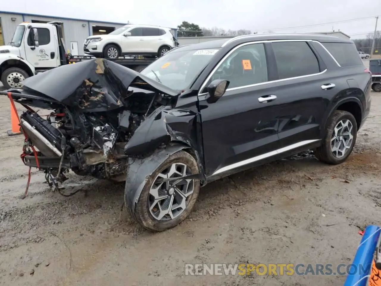 1 Photograph of a damaged car KM8R7DHE5MU323898 HYUNDAI PALISADE 2021