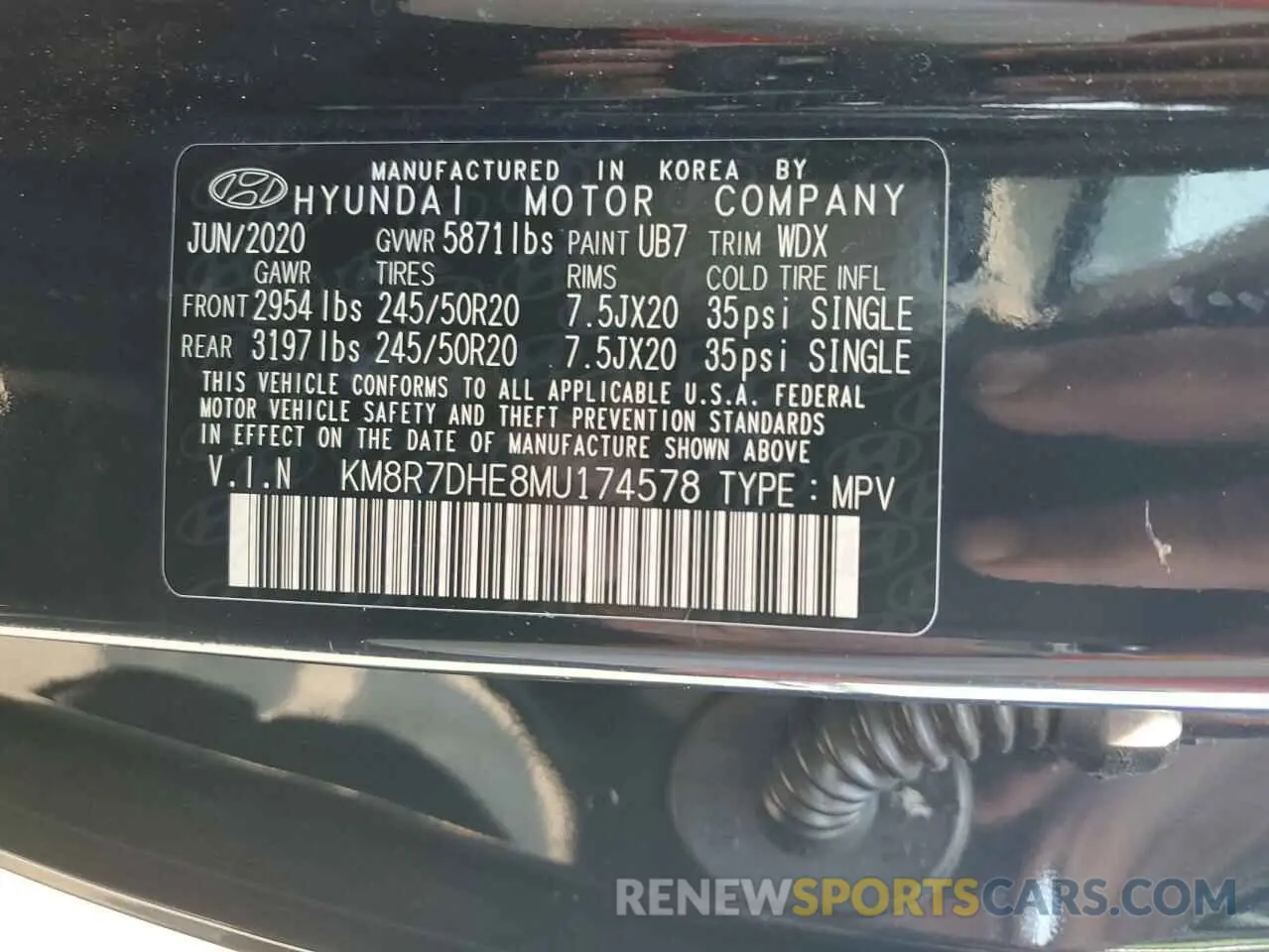 14 Photograph of a damaged car KM8R7DHE8MU174578 HYUNDAI PALISADE 2021