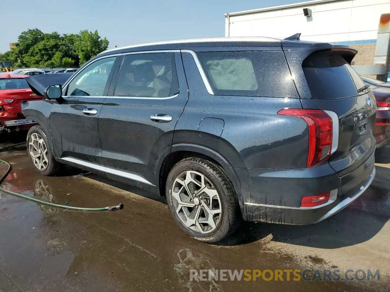 2 Photograph of a damaged car KM8R7DHE8MU174578 HYUNDAI PALISADE 2021
